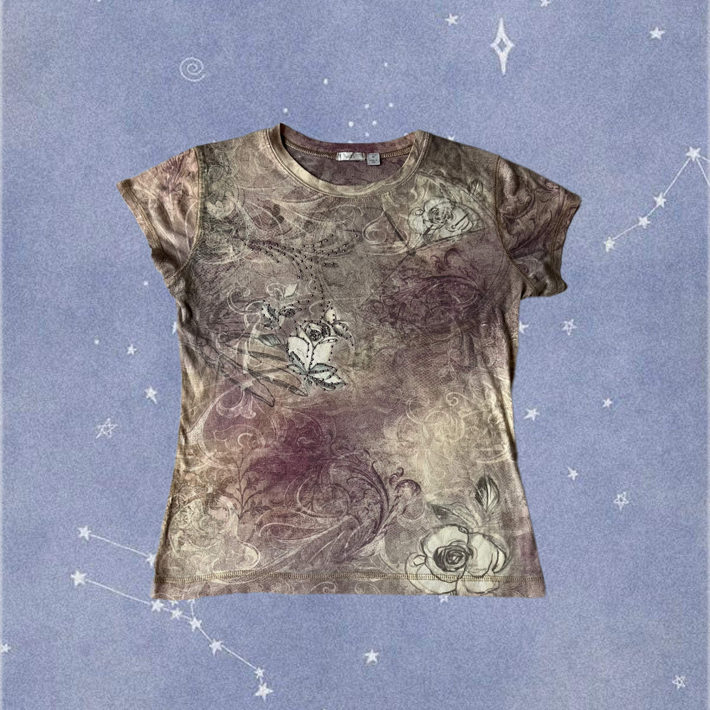 Y2K Floral Tshirt M