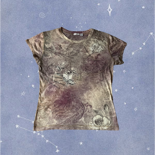 Y2K Floral Tshirt M