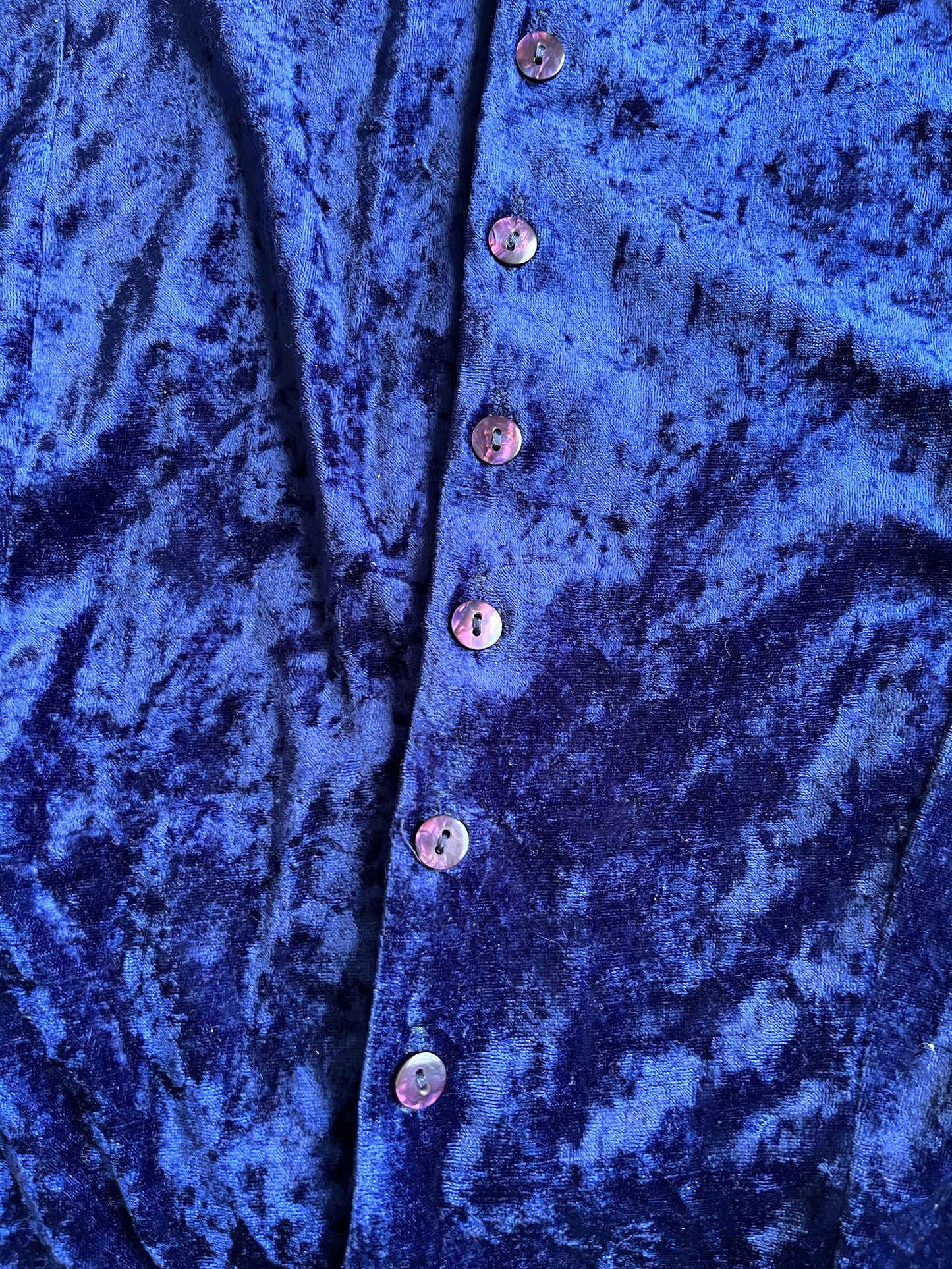 Blue Velvet Dress UK 16