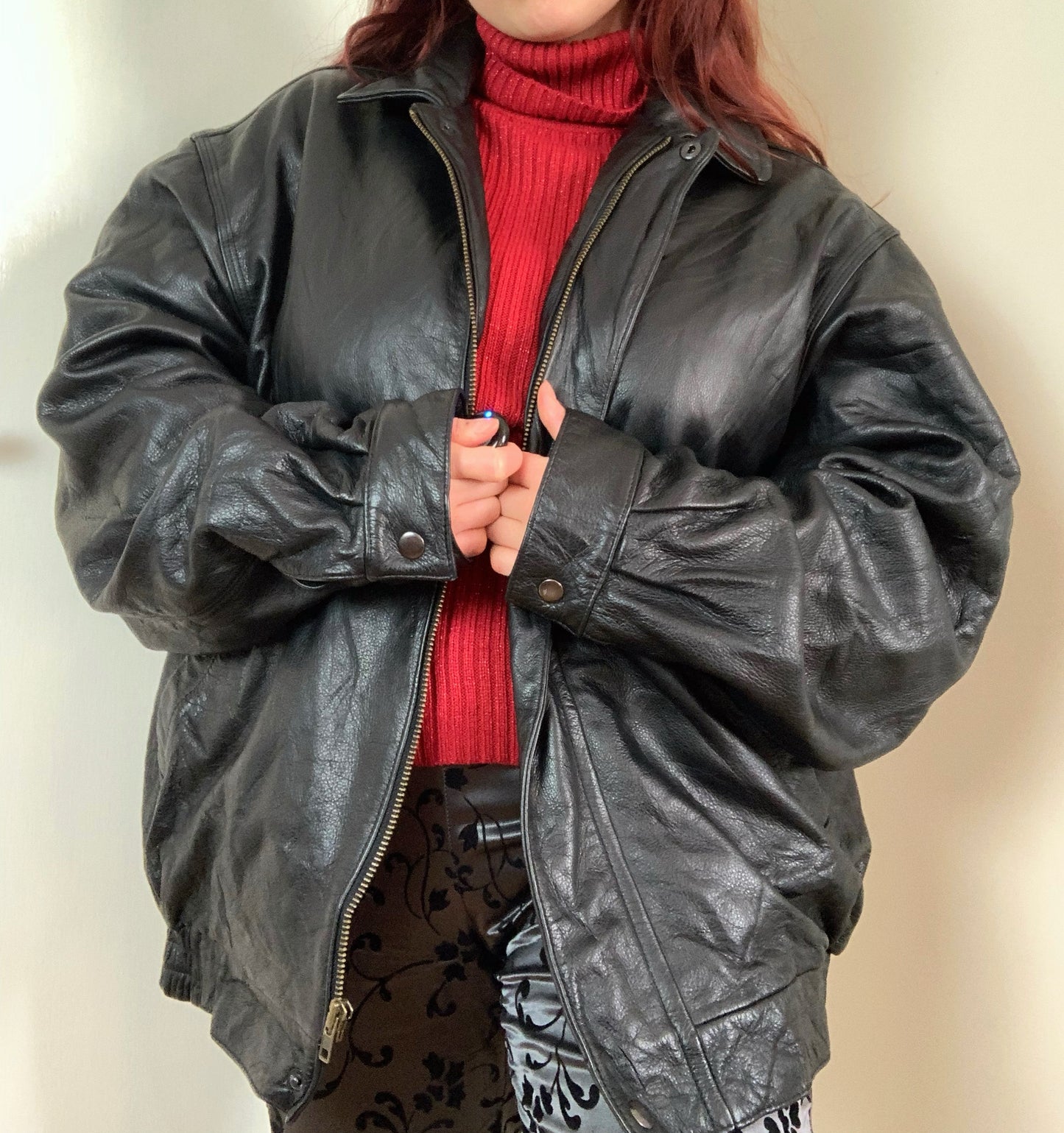 Grace 90s Leather Jacket UK 10-22