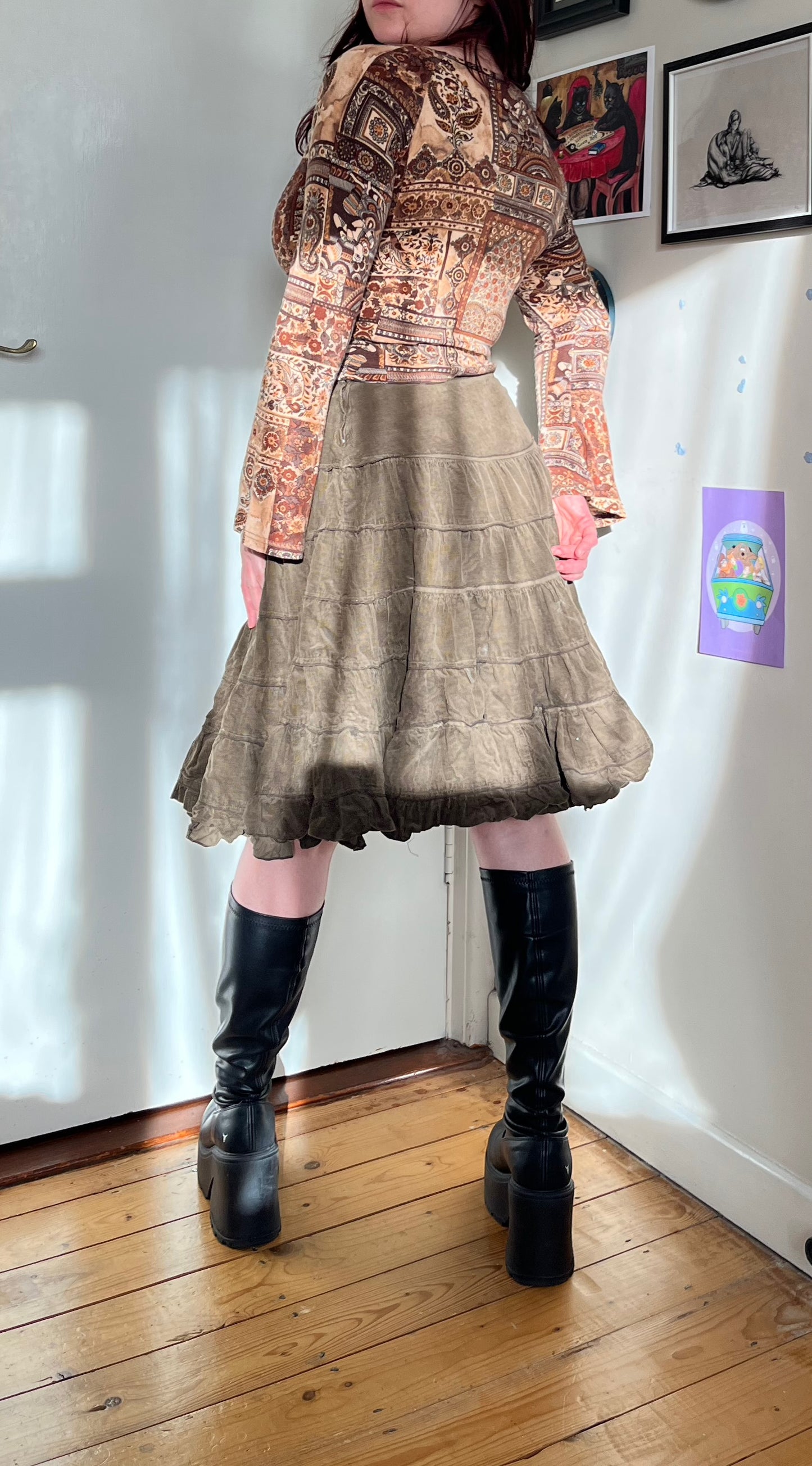 Brown Corduroy Fairy Skirt - UK 10