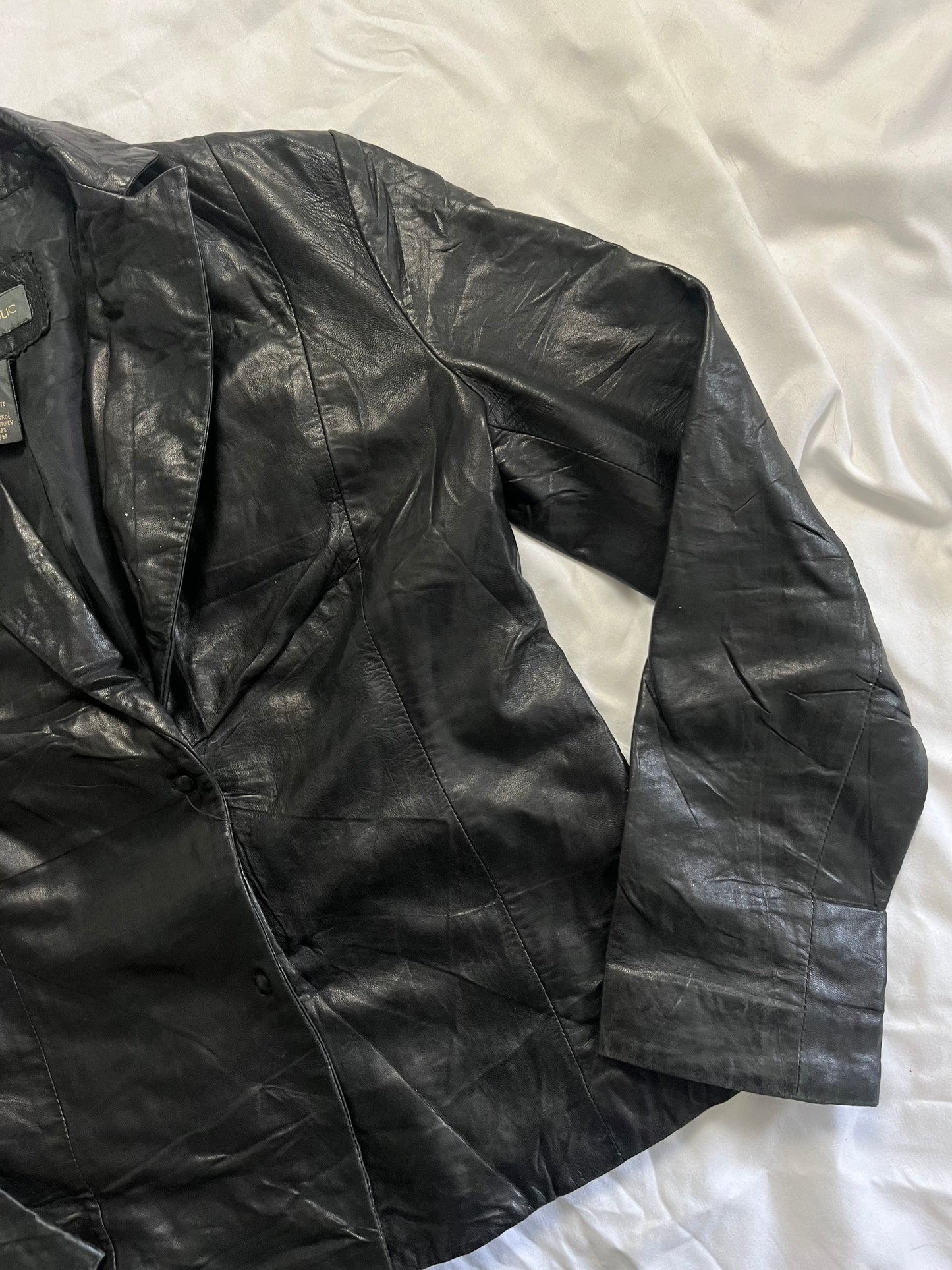 Nina Leather Jacket UK 10-12