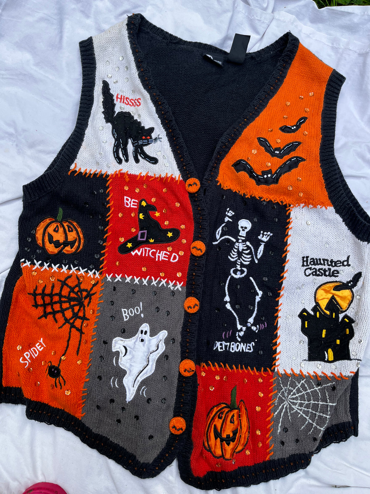 Halloween Sweater Vest M