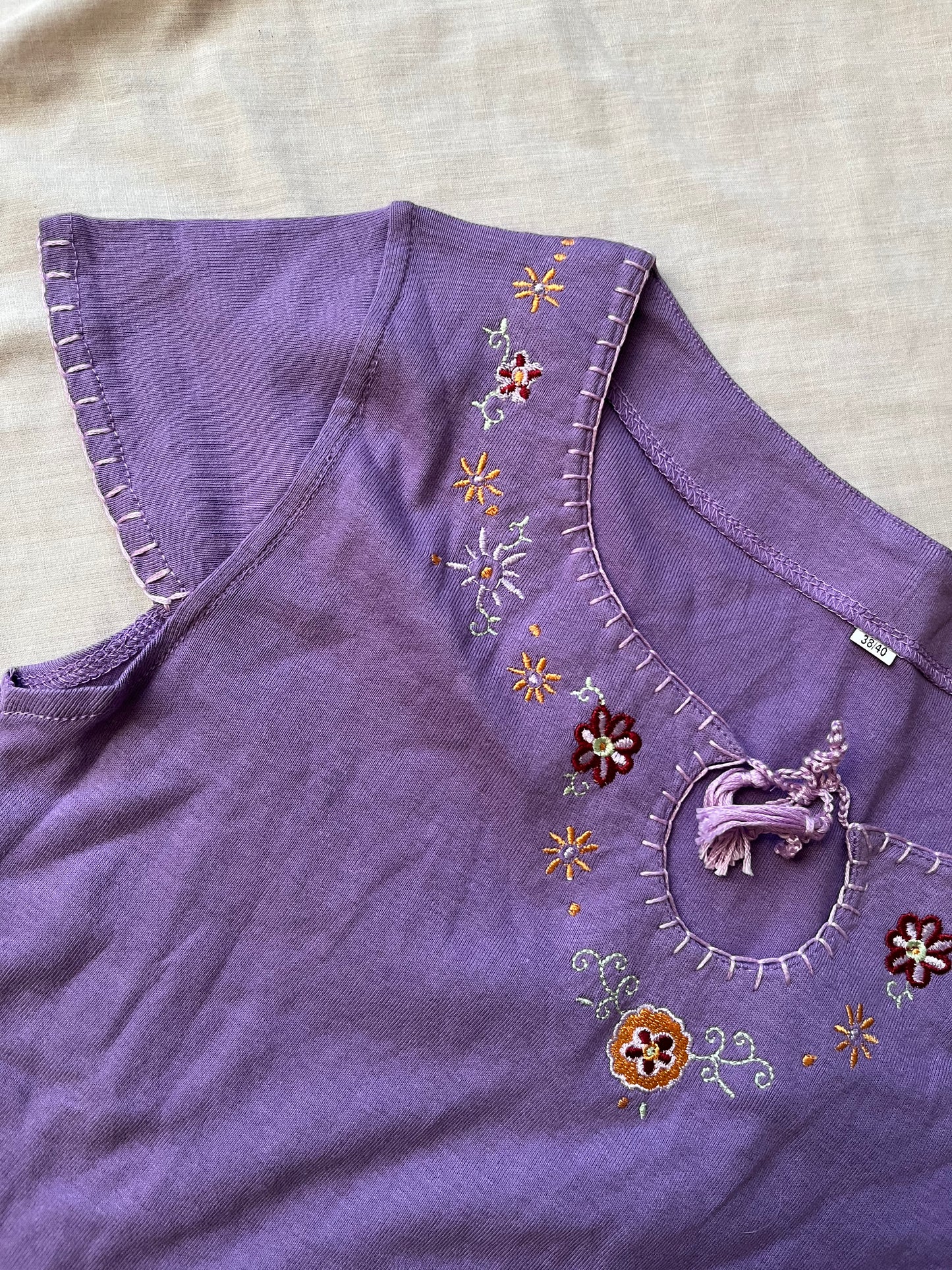 Purple Boho Top - UK 8