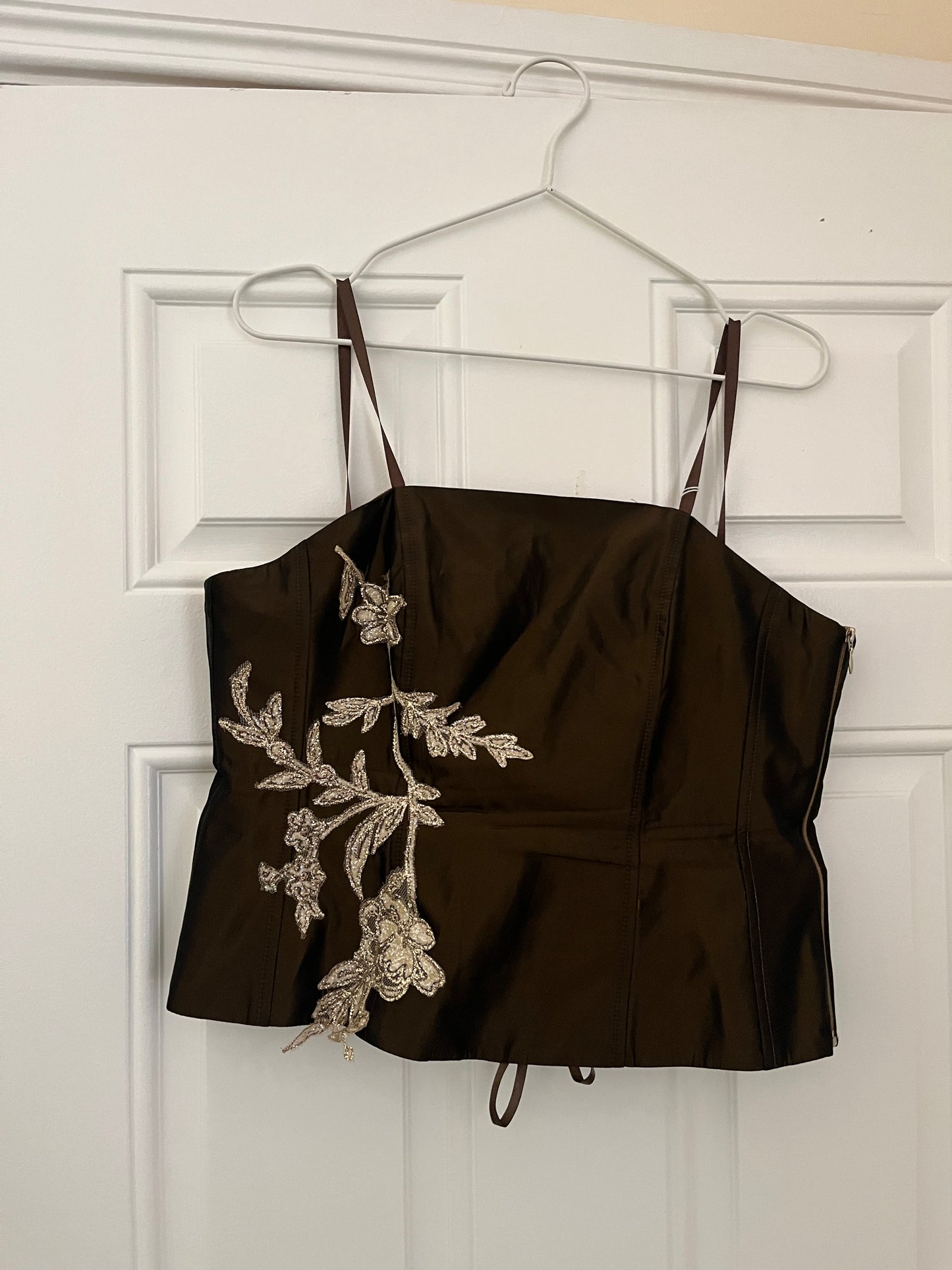 2000s Satin Corset UK 12
