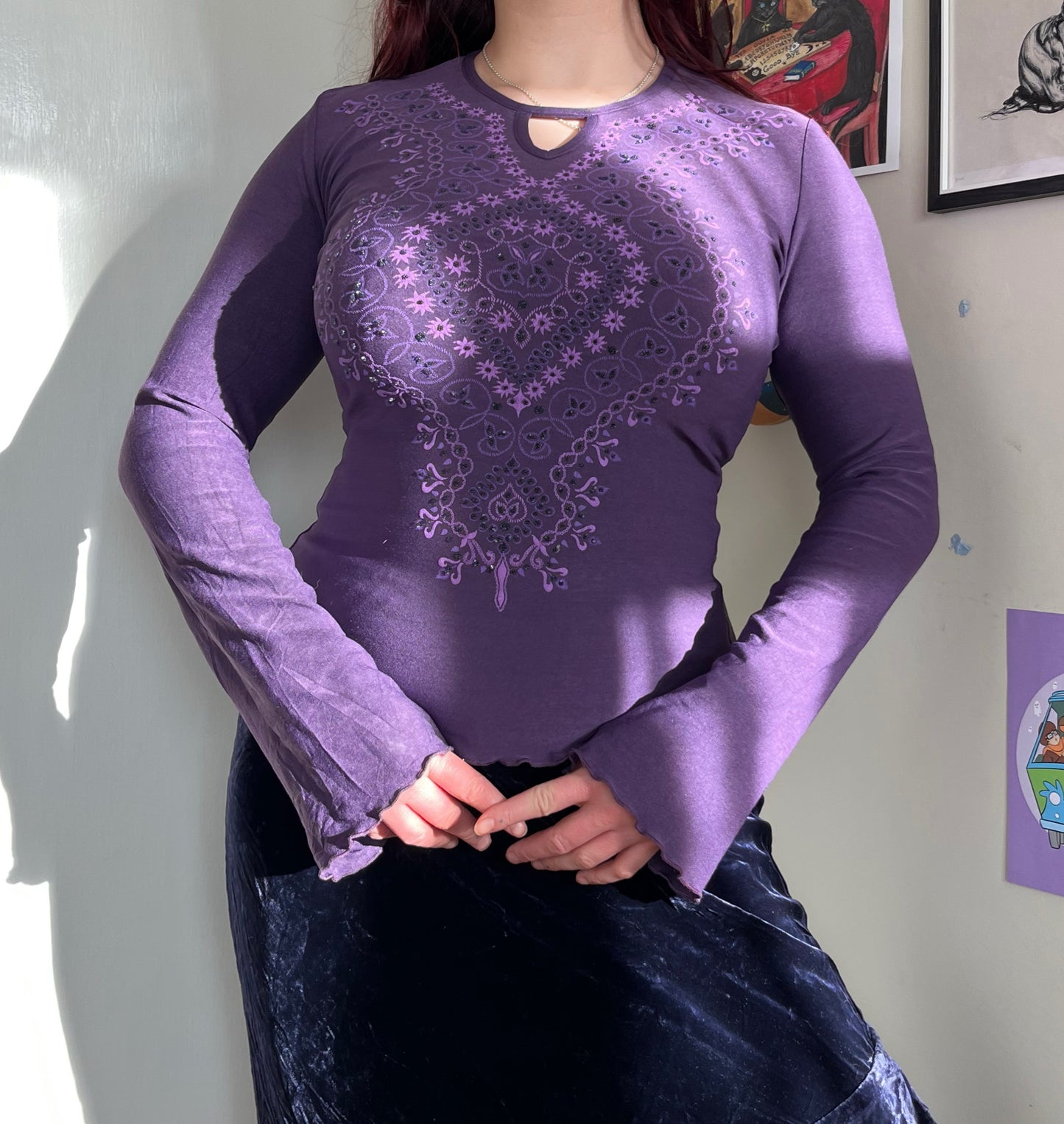 Flared Sleeve Top - UK 10