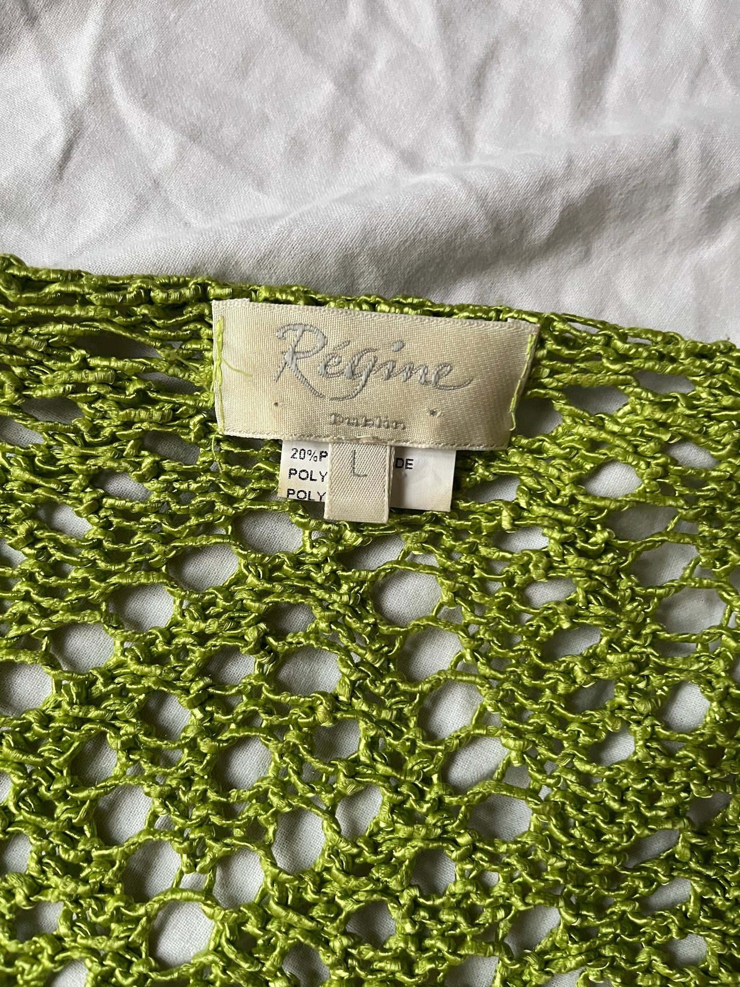 Moss Green Tie Front Cardigan M