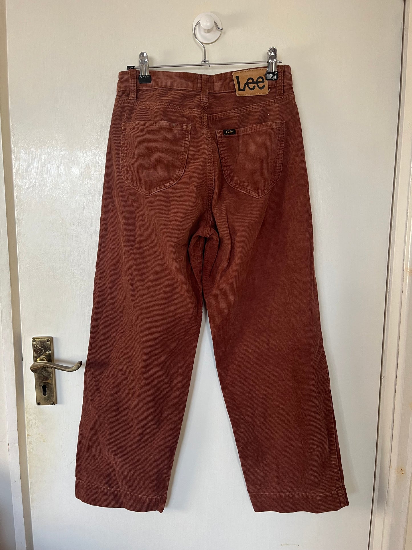 Coral Pink Lee Corduroy Pants UK 6-8