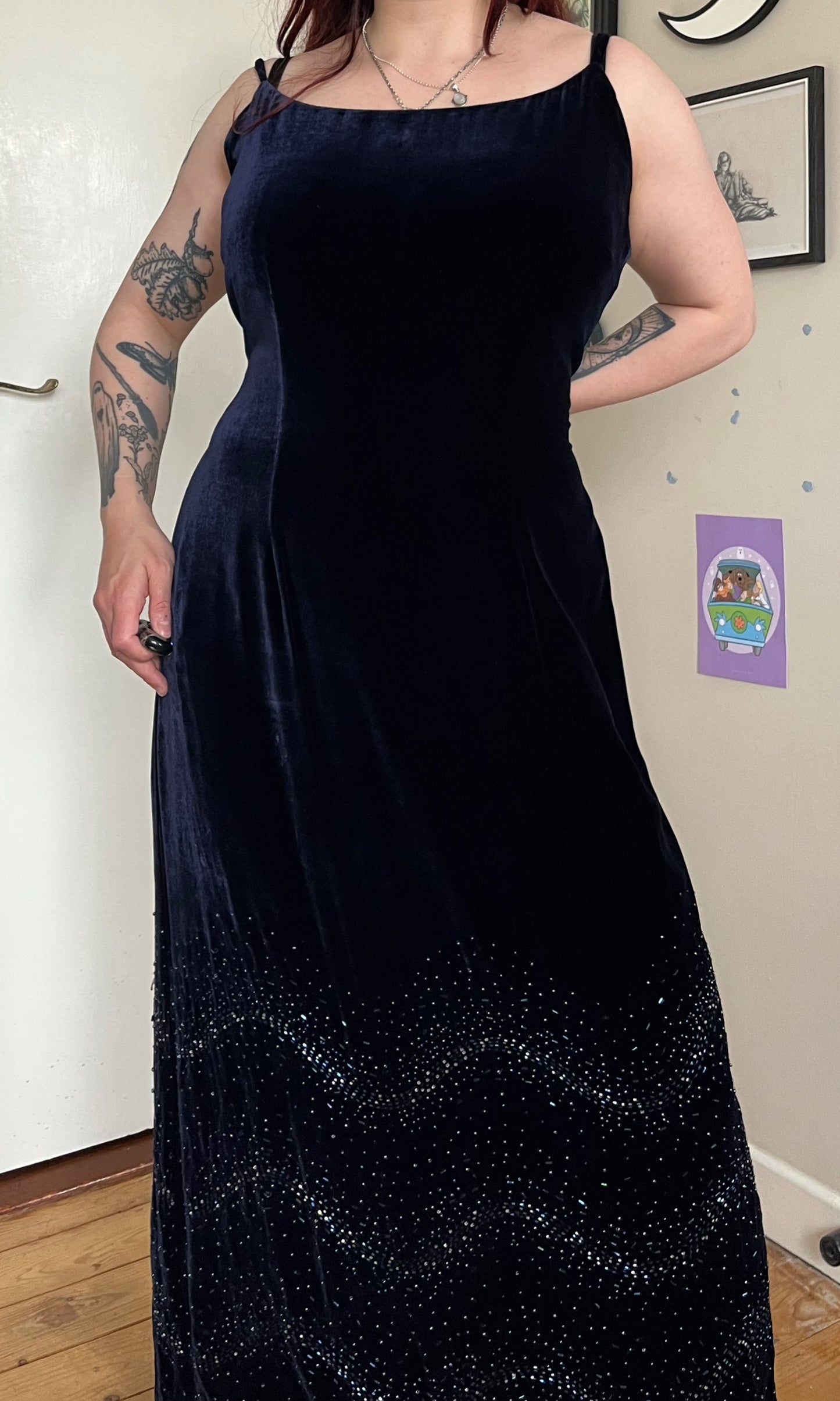 Laura Ashley Velvet Dress UK 16-18
