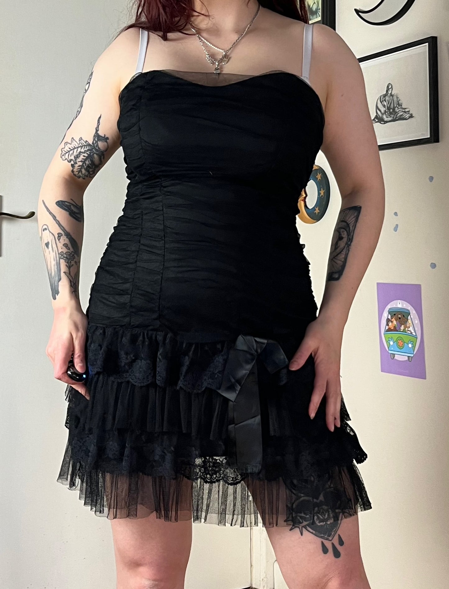 Gothic Bodycon Dress UK 8-10
