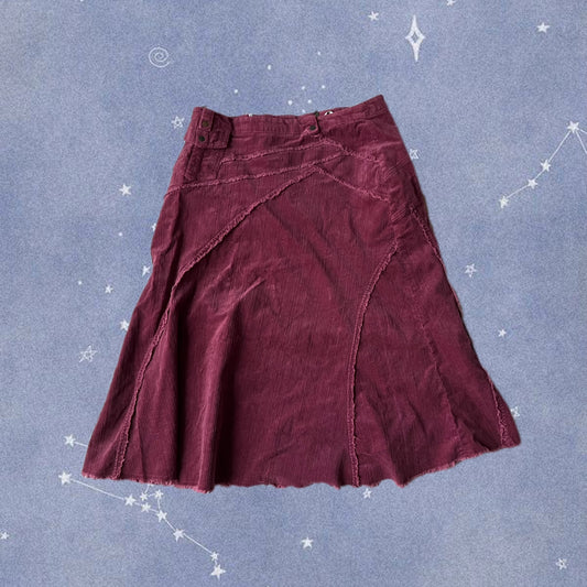 Pink Corduroy Skirt - UK 12-14