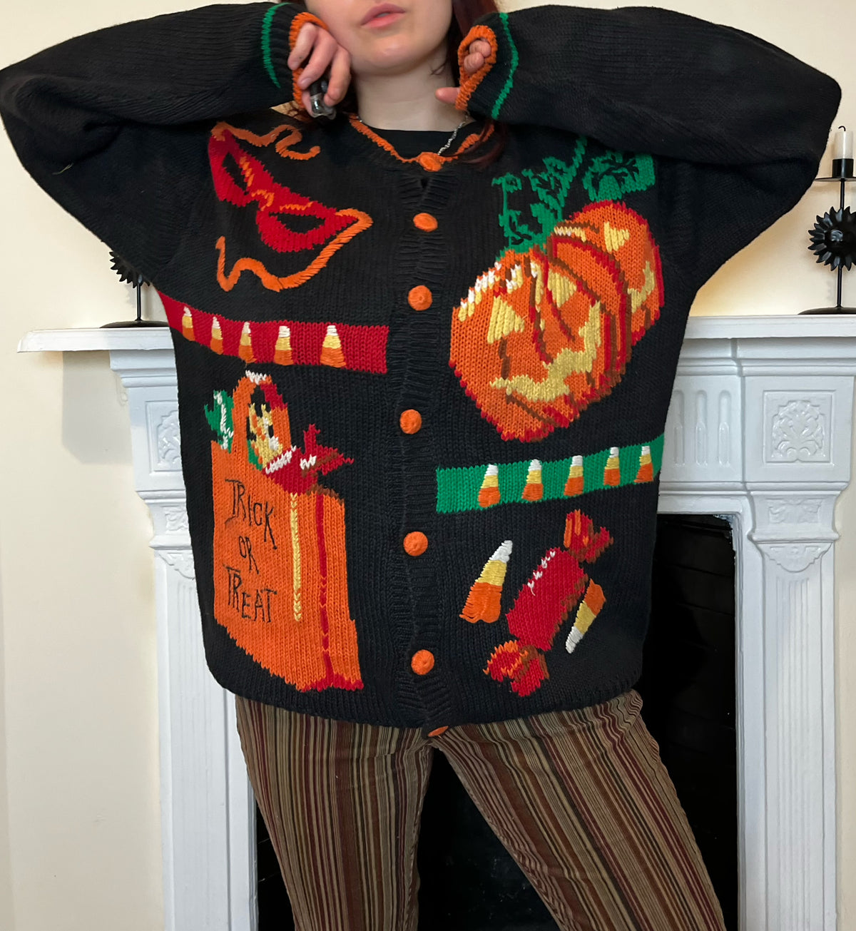 Trick Or Treat Cardigan L