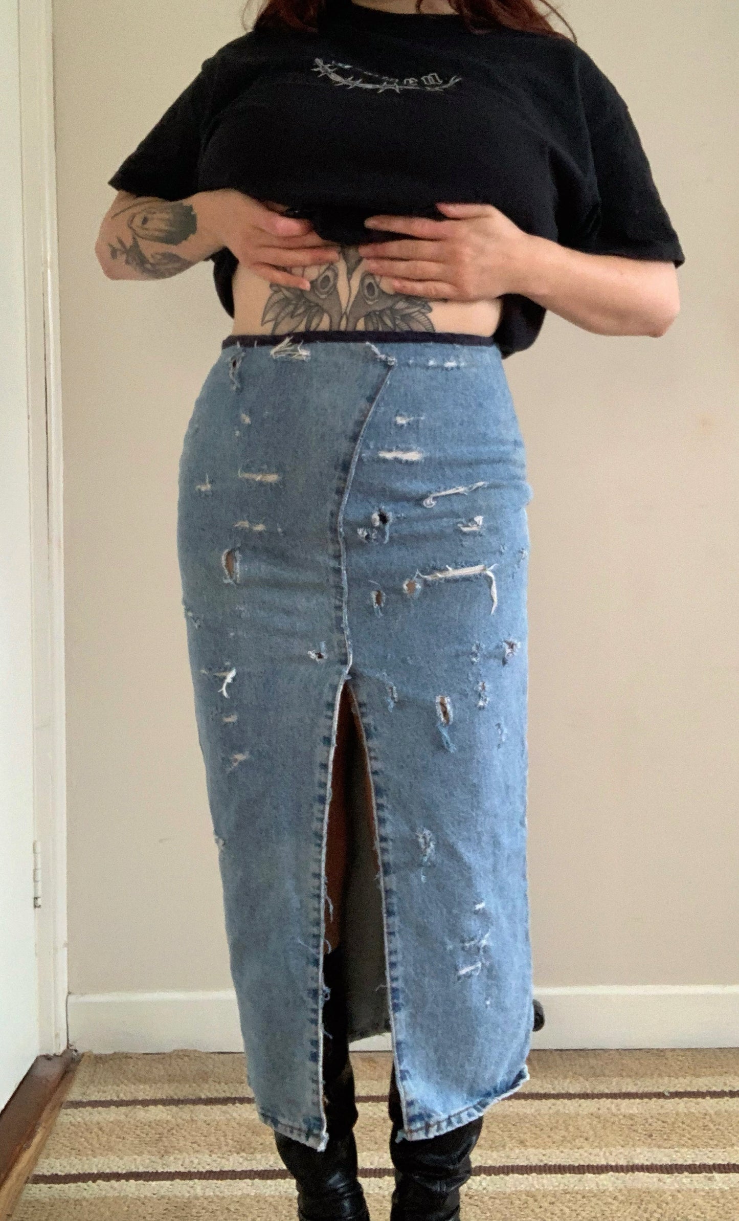 Dana 90s Denim Skirt UK 10