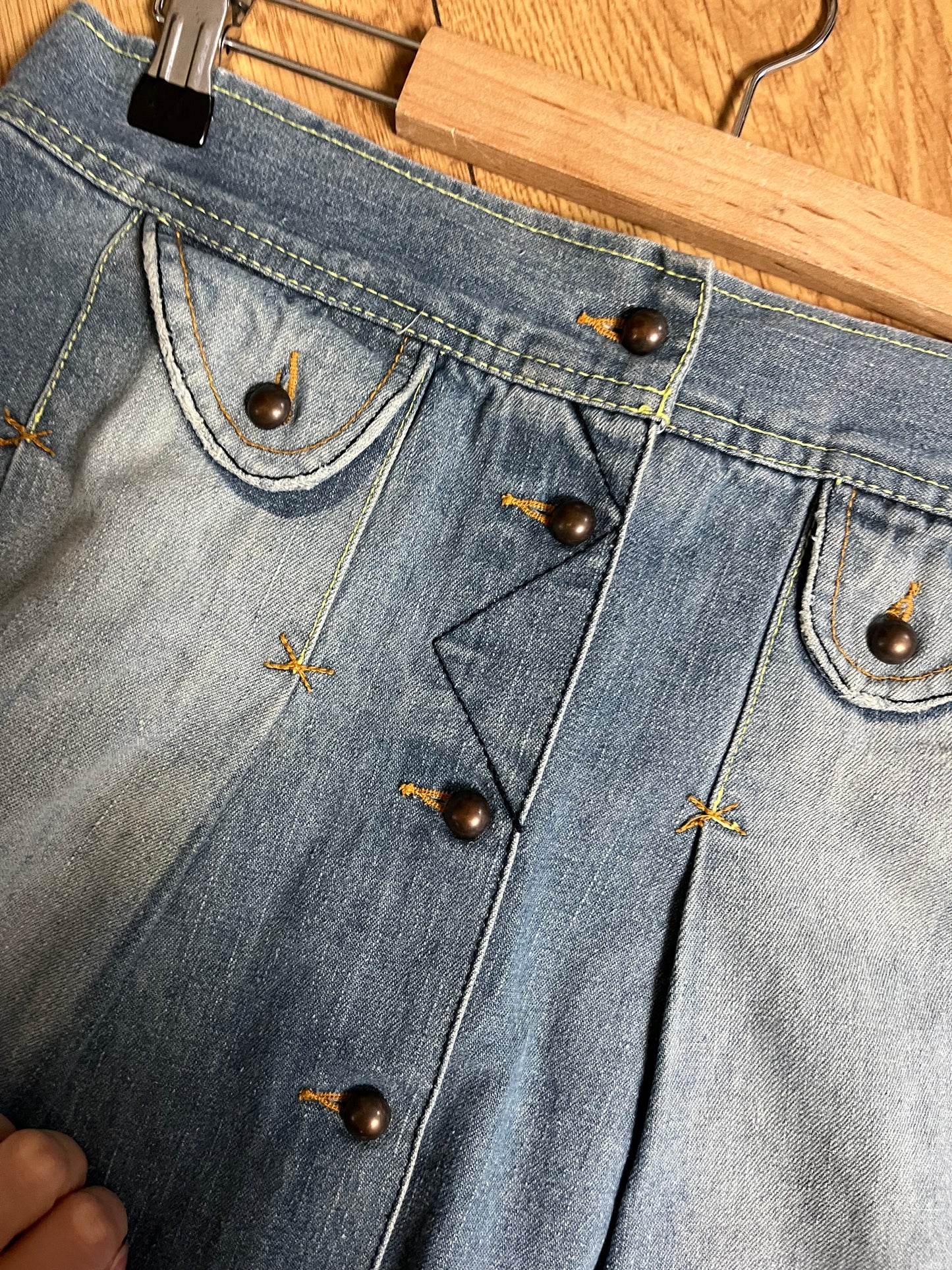 Denim Mini Skirt UK 8-10