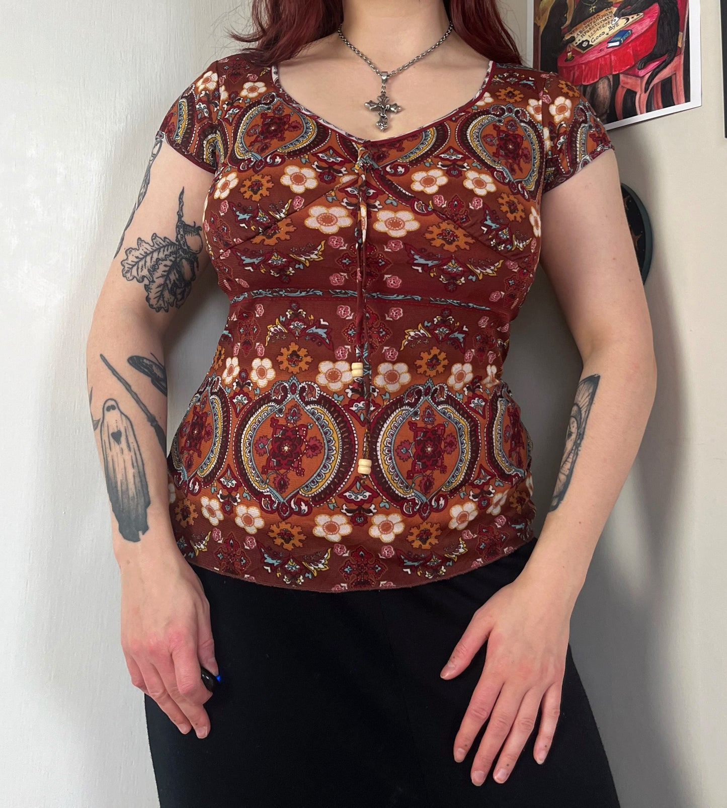 Fawn 90s Top UK 8-10