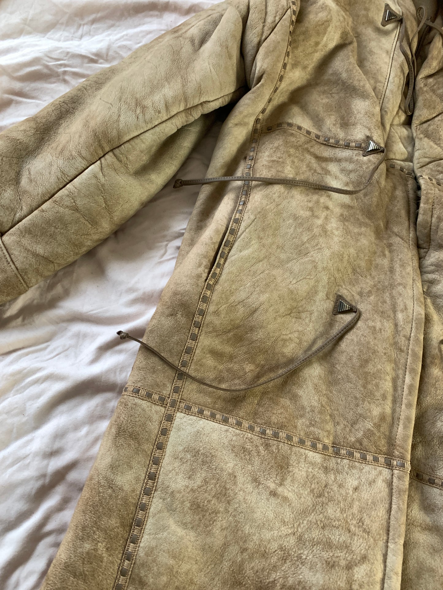 Leila 90s Shearling Coat UK 14-16/L