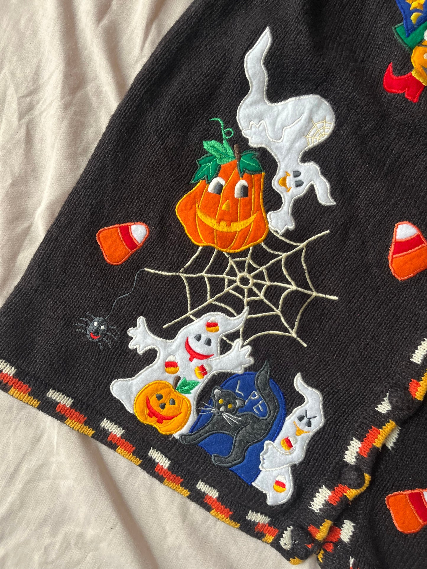 Boneyard 1990s Halloween Sweater Vest L