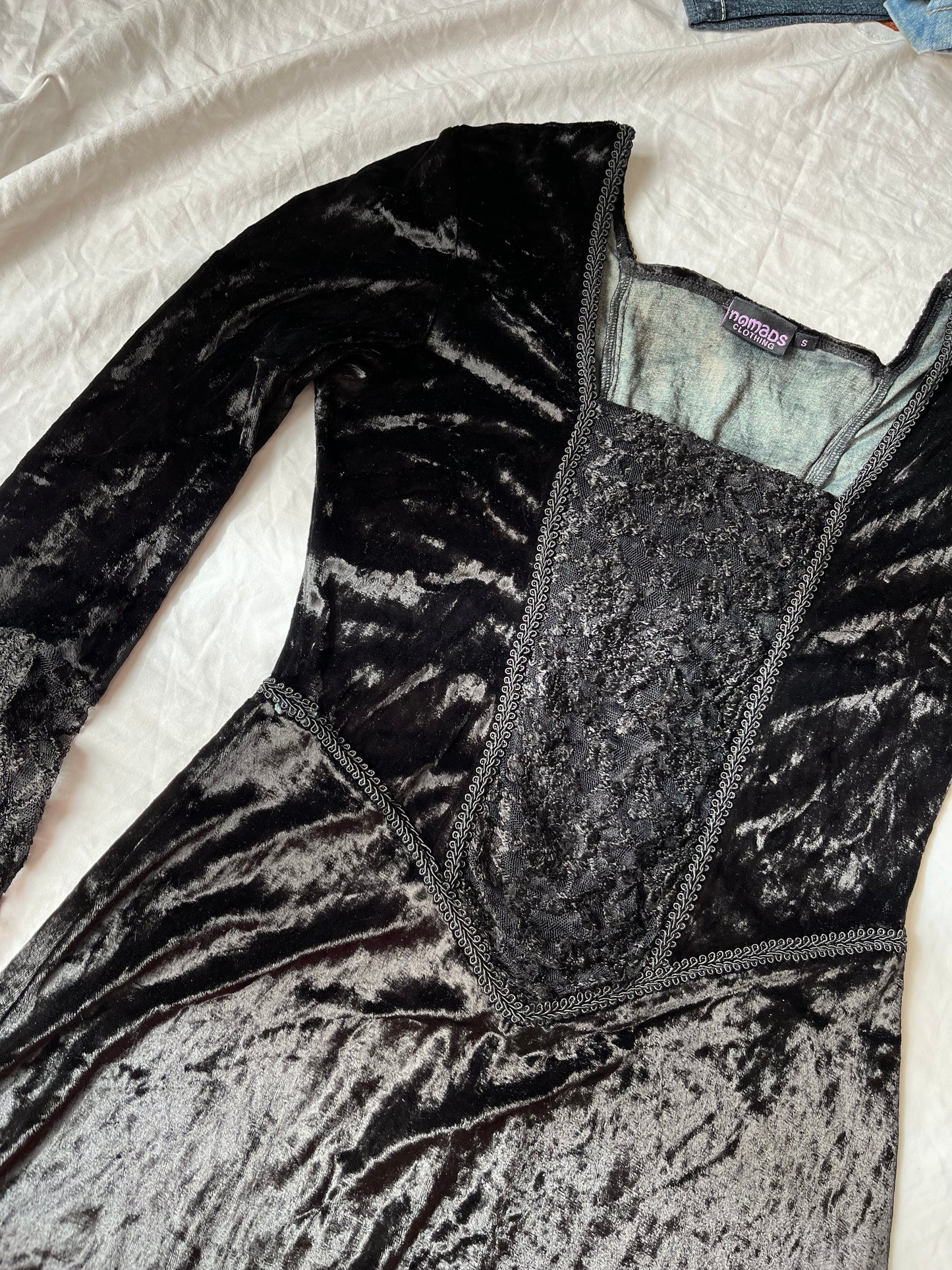 Nomads Velvet Dress UK 10