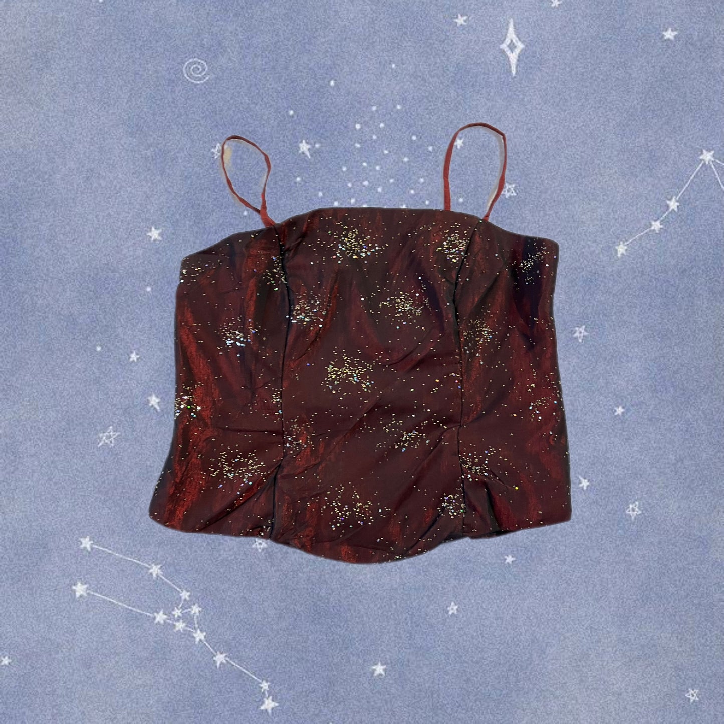 Glittery Satin Corset Top UK 10