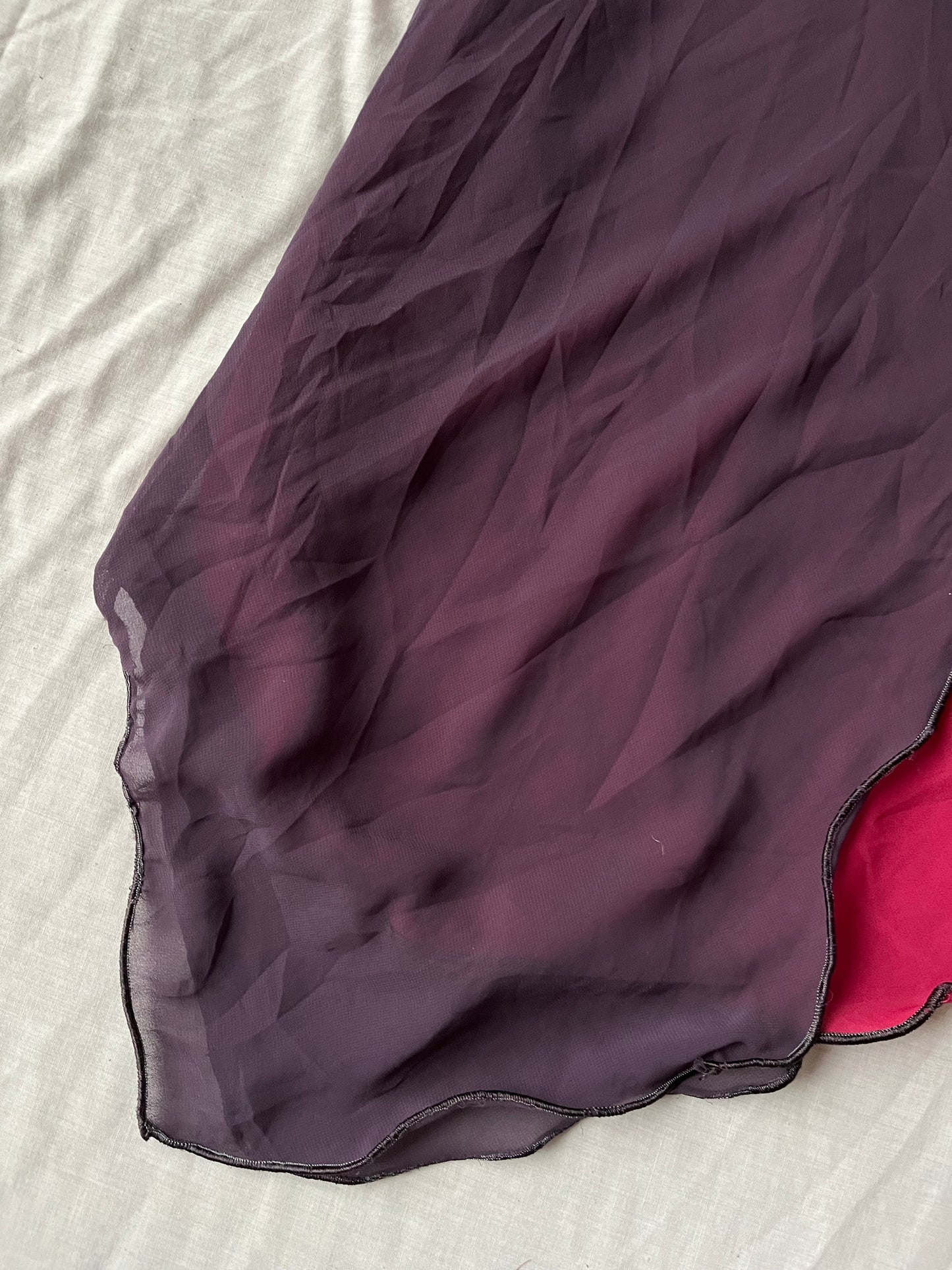 Purple Mesh Midi Skirt - UK 8-10