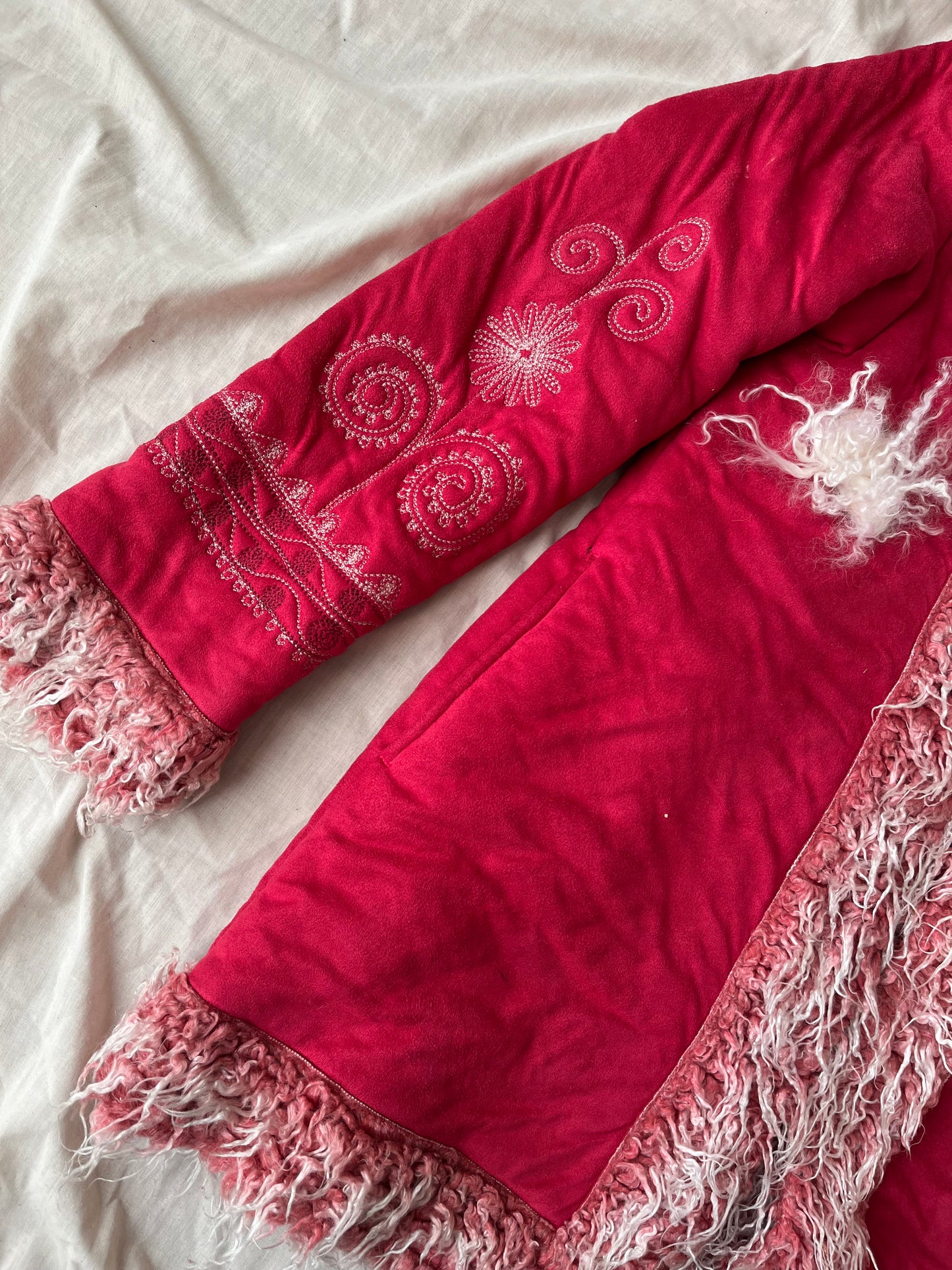 Pink Afghan Coat - Size S