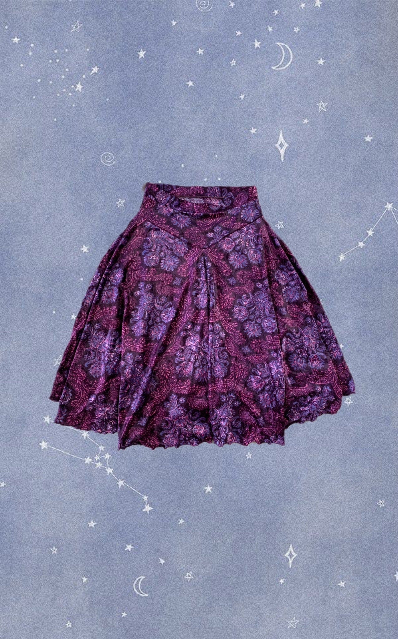 Alex 90s Velvet Skirt UK 6