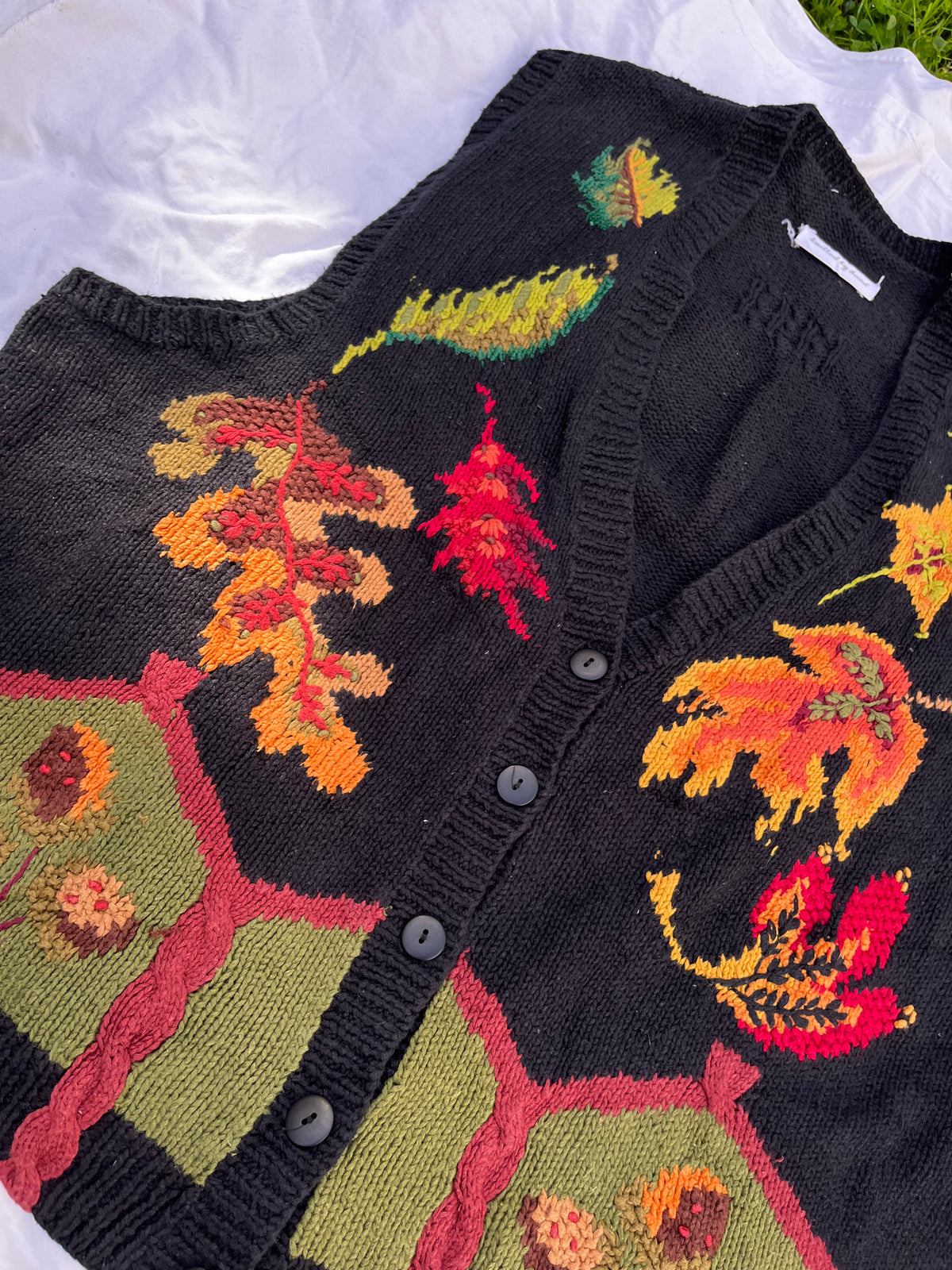 Autumn Leaves Sweater Vest XXL