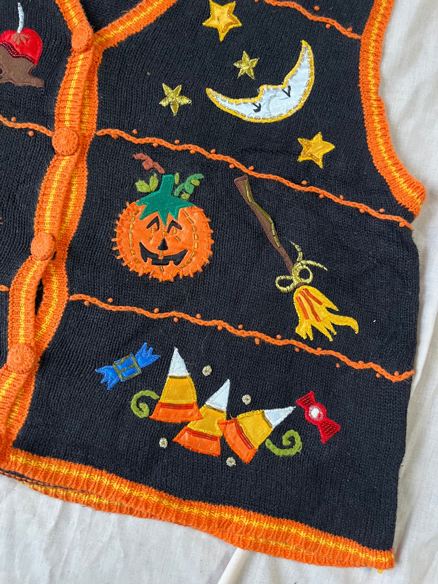 Dusk 1990s Halloween Sweater Vest L/XL