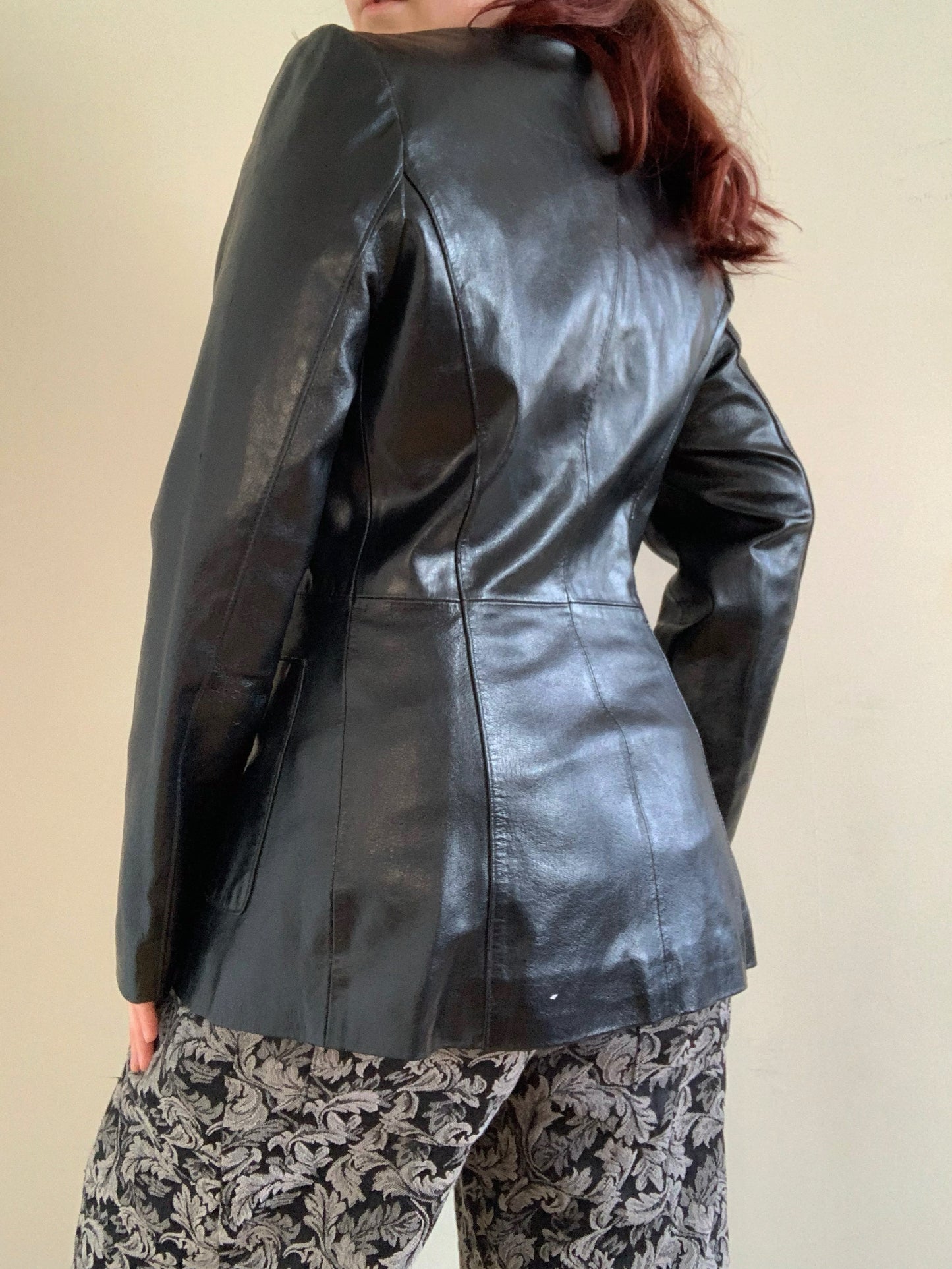 Buffy 90s Leather Jacket UK 12/M