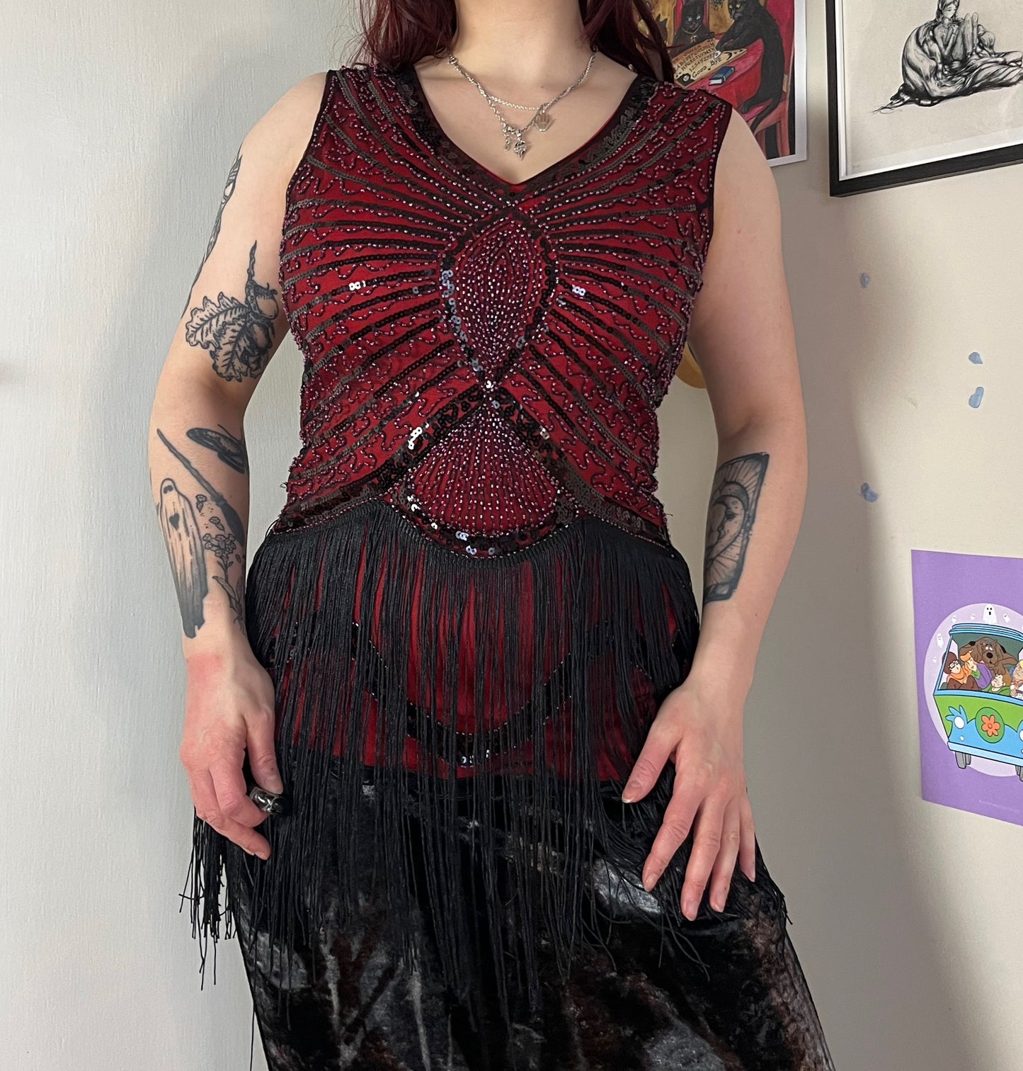 Beaded Top UK 10