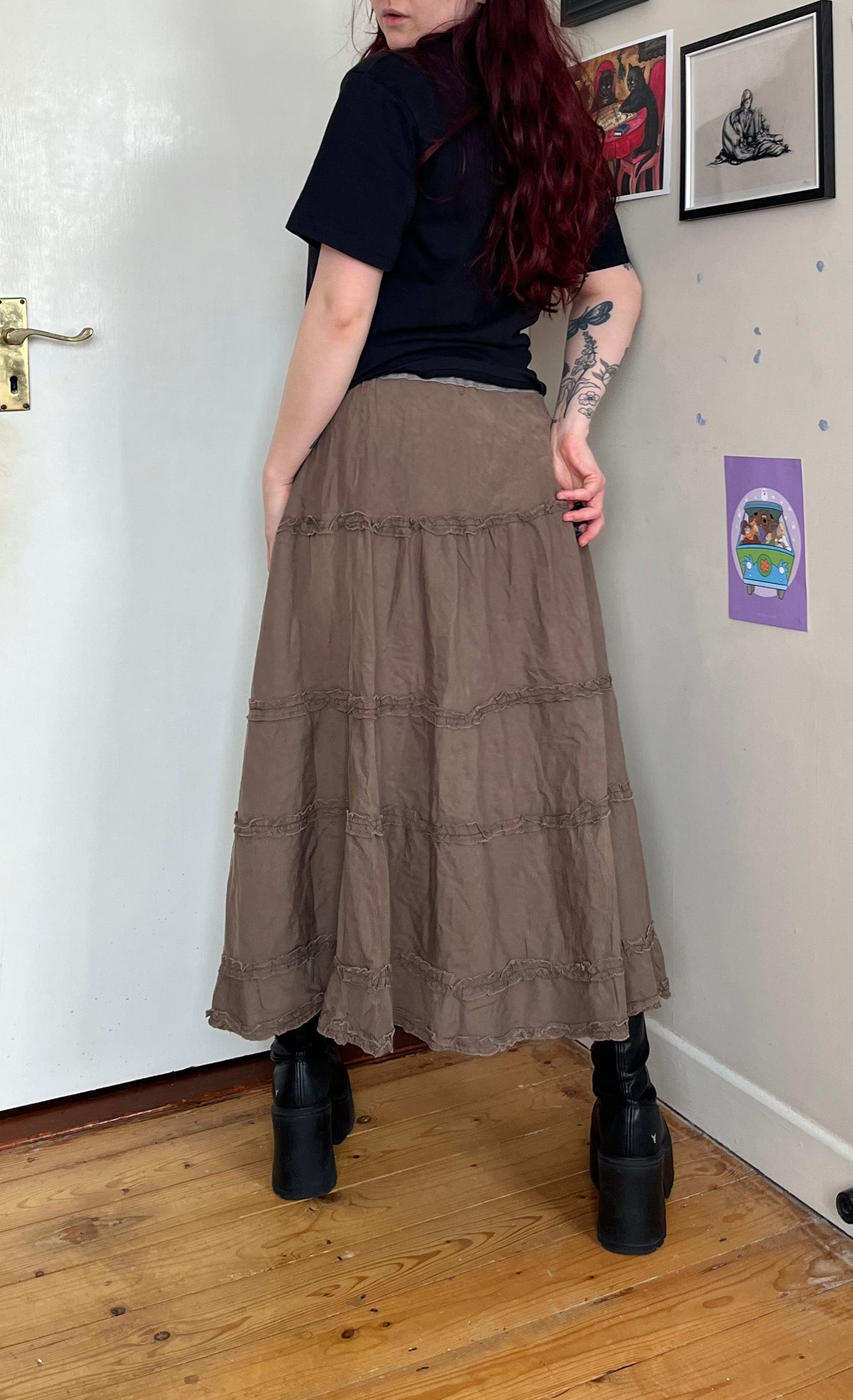 Tiered Boho Skirt UK 12-16