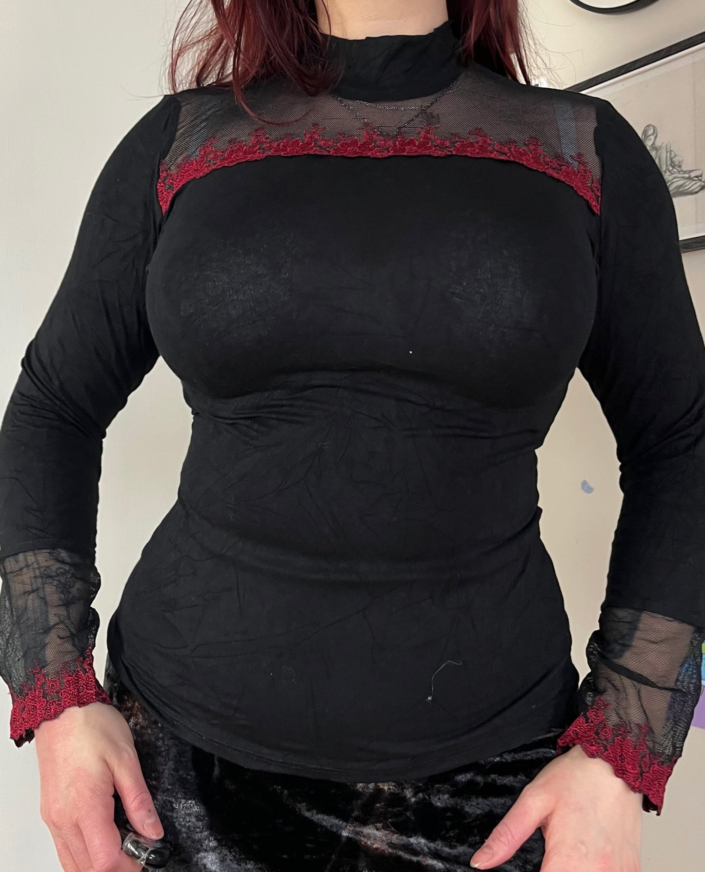 Mall Goth Top UK 8-10