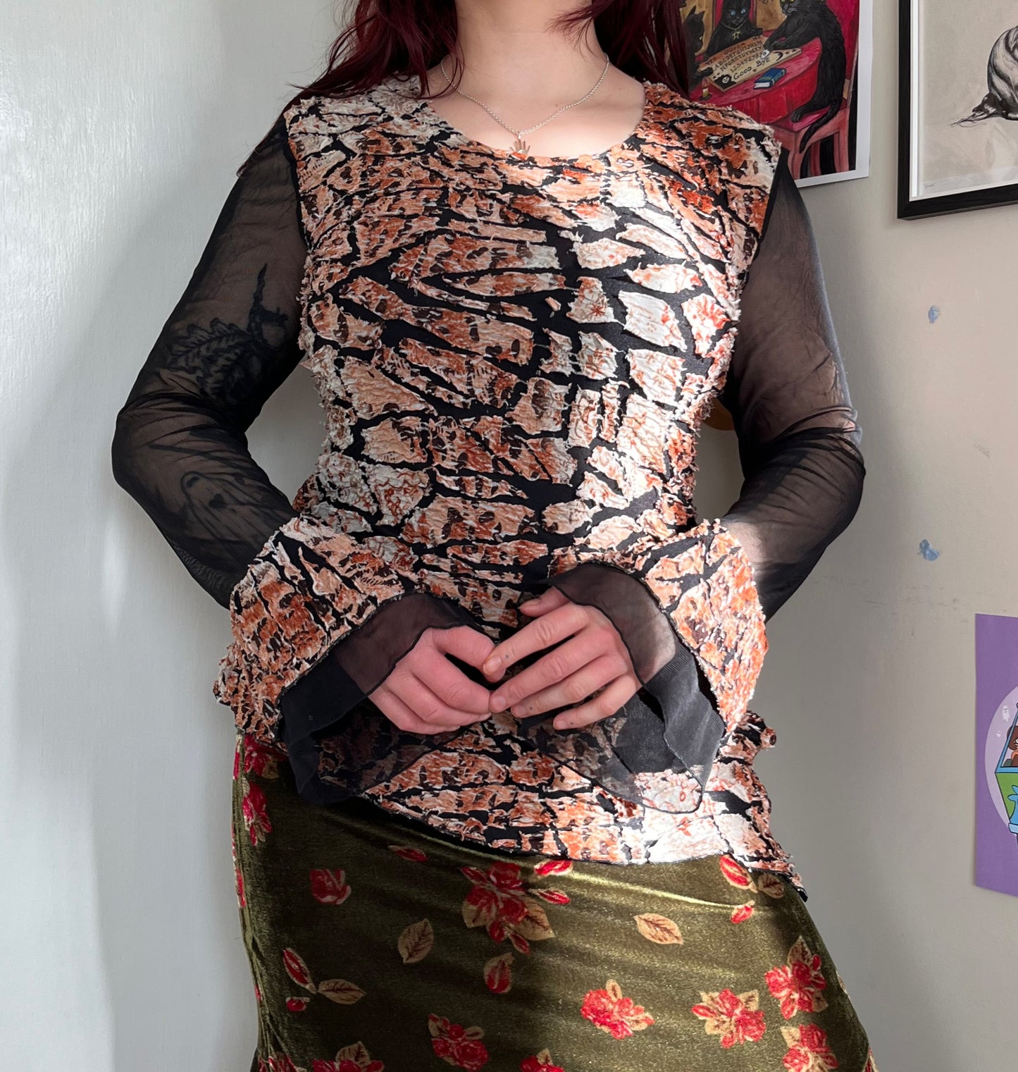 Flared Sleeve Top - UK 12