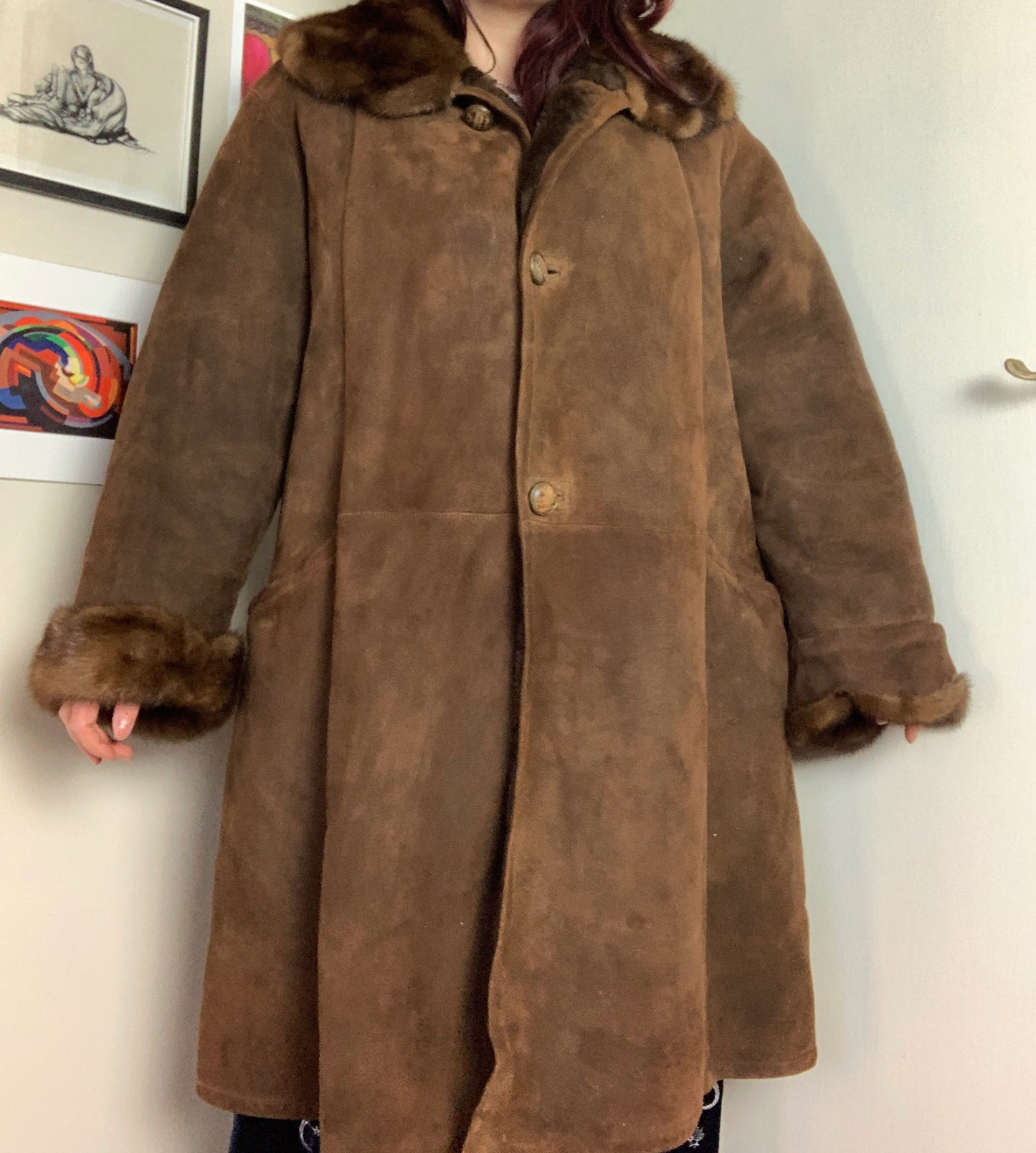 Lexi 90s Shearling Coat UK 18/XL