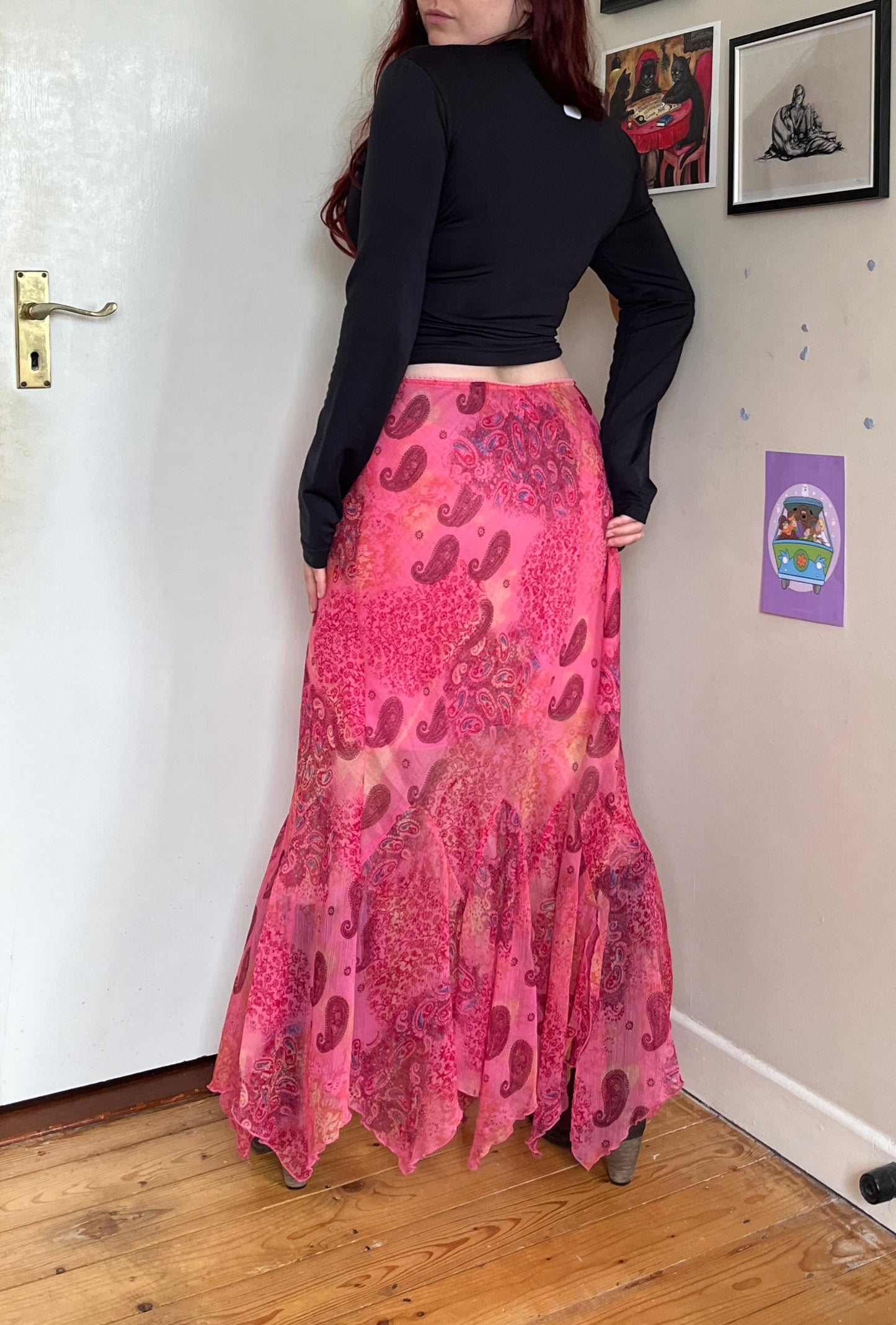 Floral Fairy Maxi Skirt UK 14-18