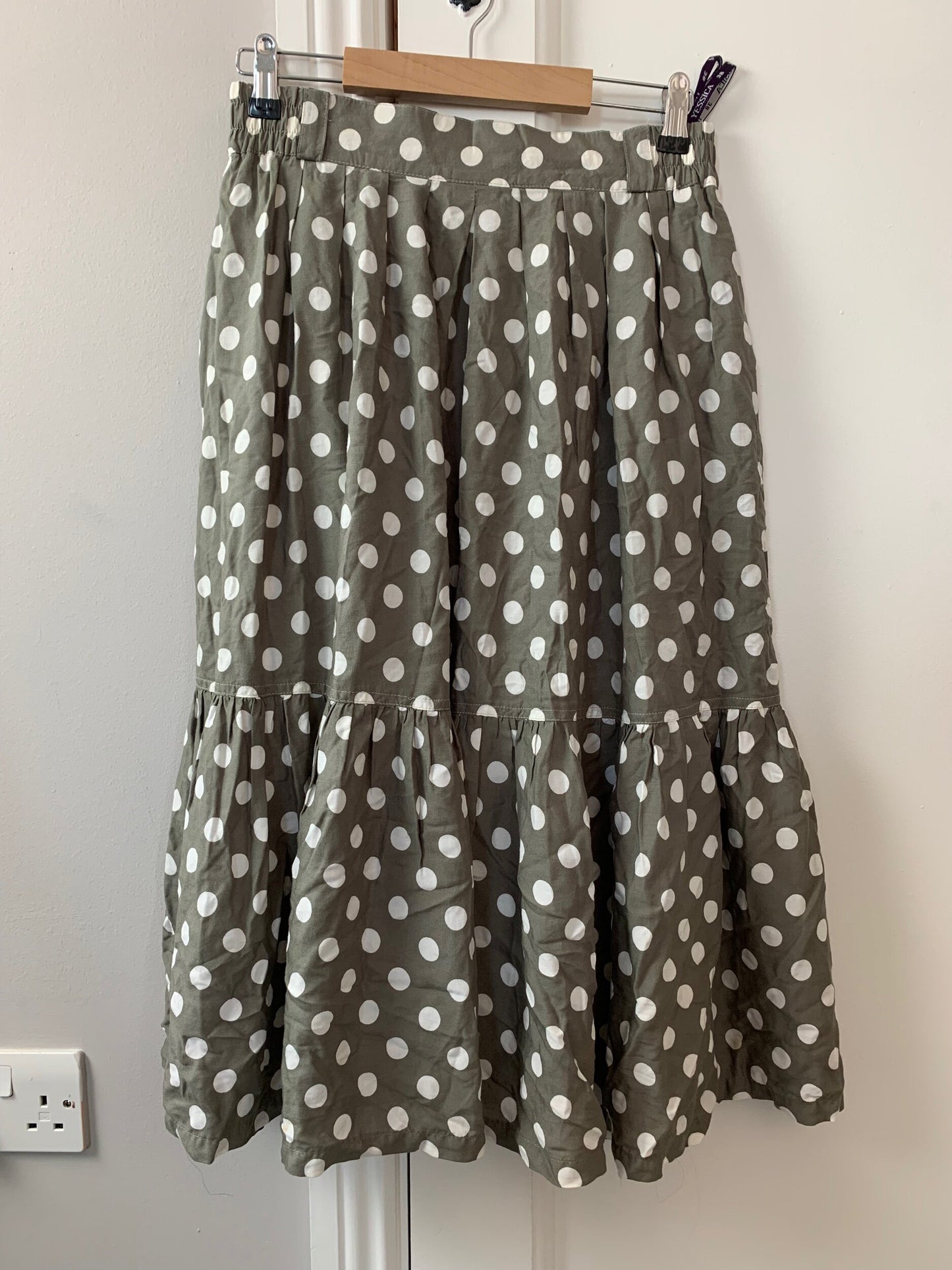 Clover 80s Midi Skirt UK 8