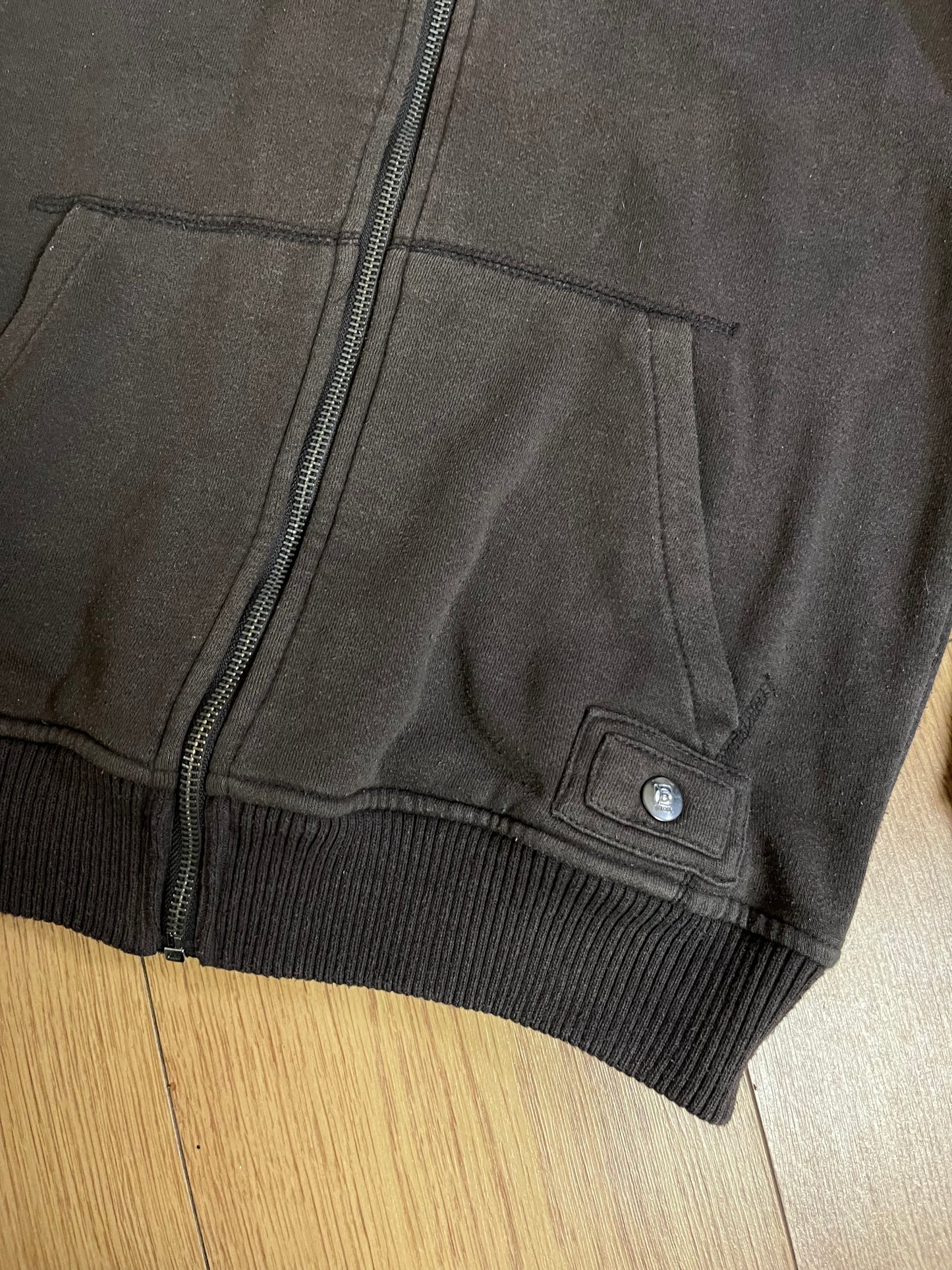 Brown Zip Up Jumper M