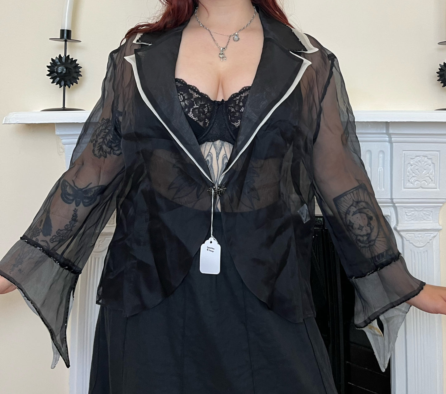 1990s Silk Blouse Size L