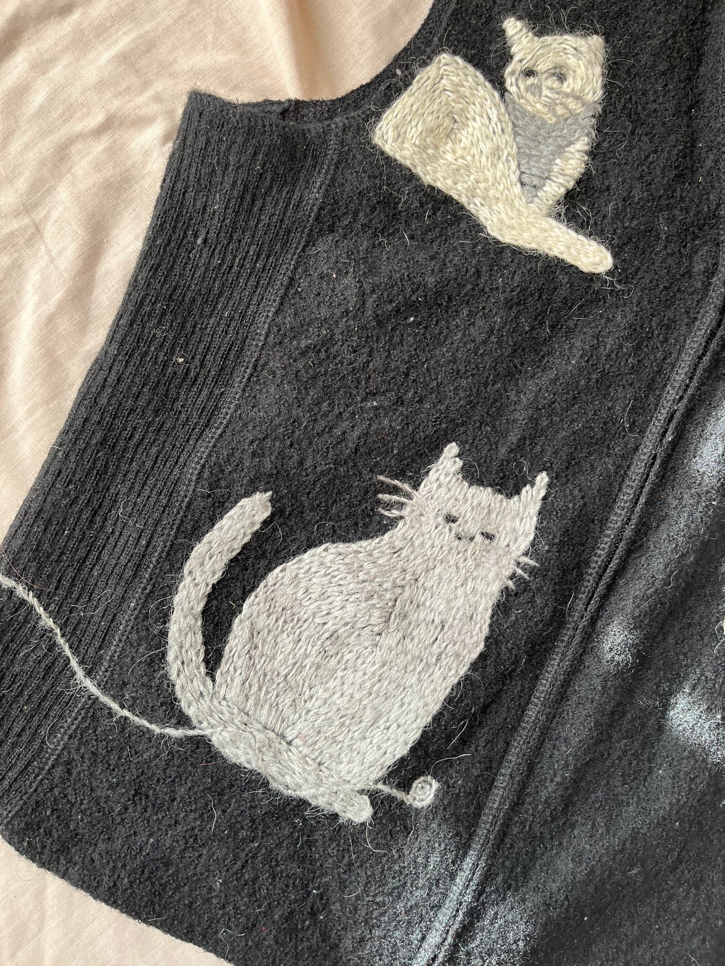 Cat Sweater Vest - UK 6-12