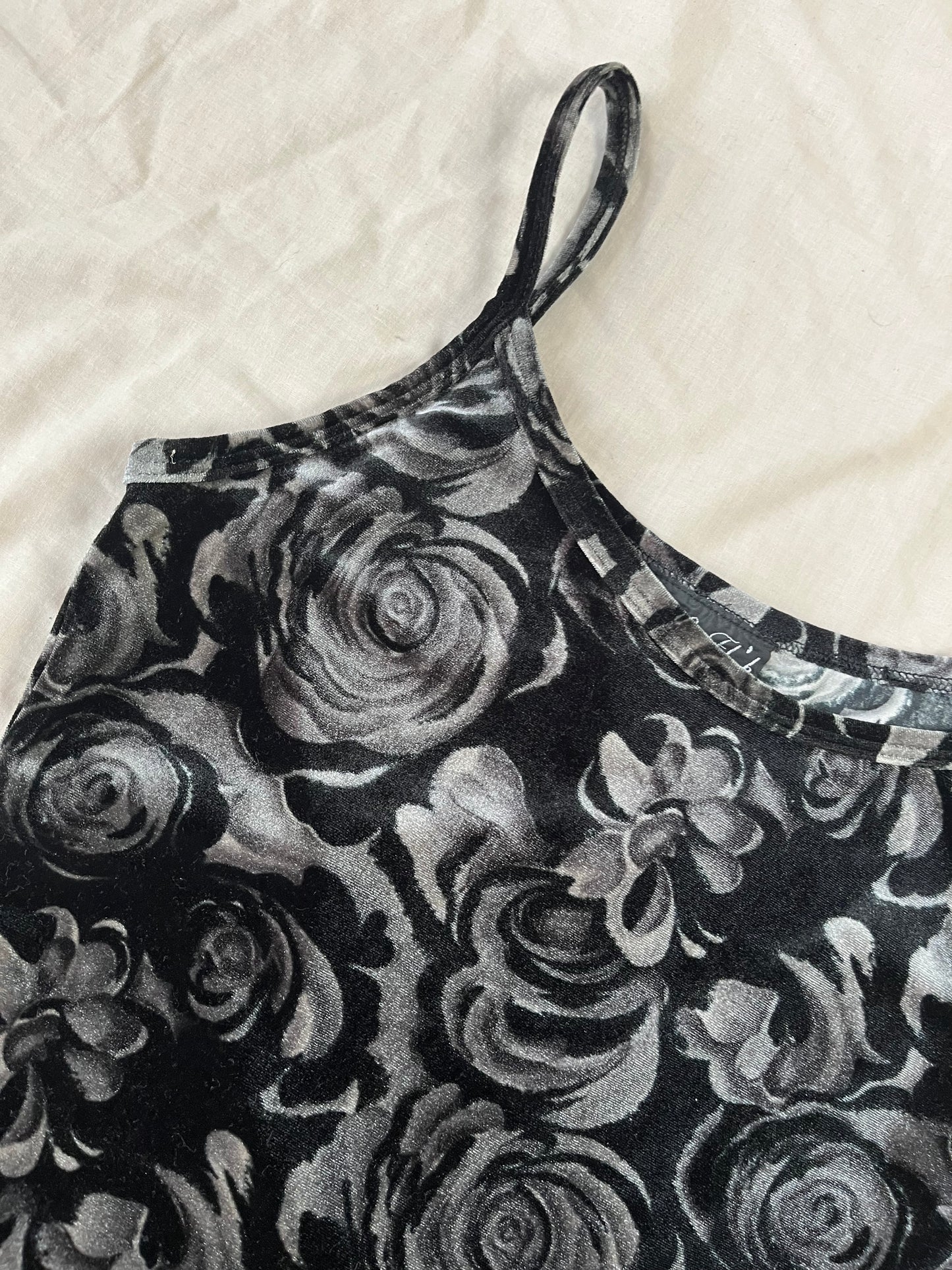 Floral Velvet Dress UK 12