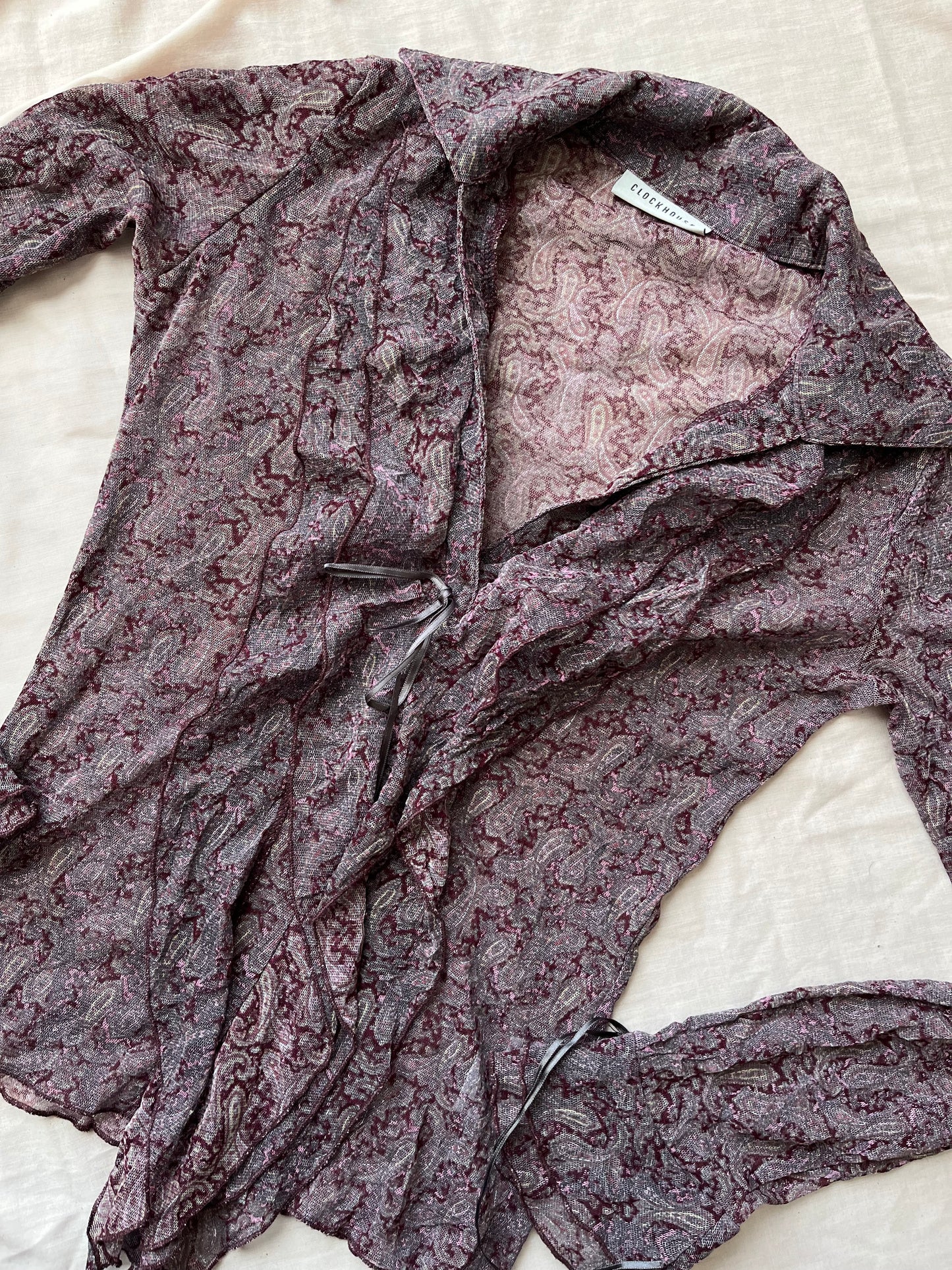 Purple Paisley Top - UK 8-10