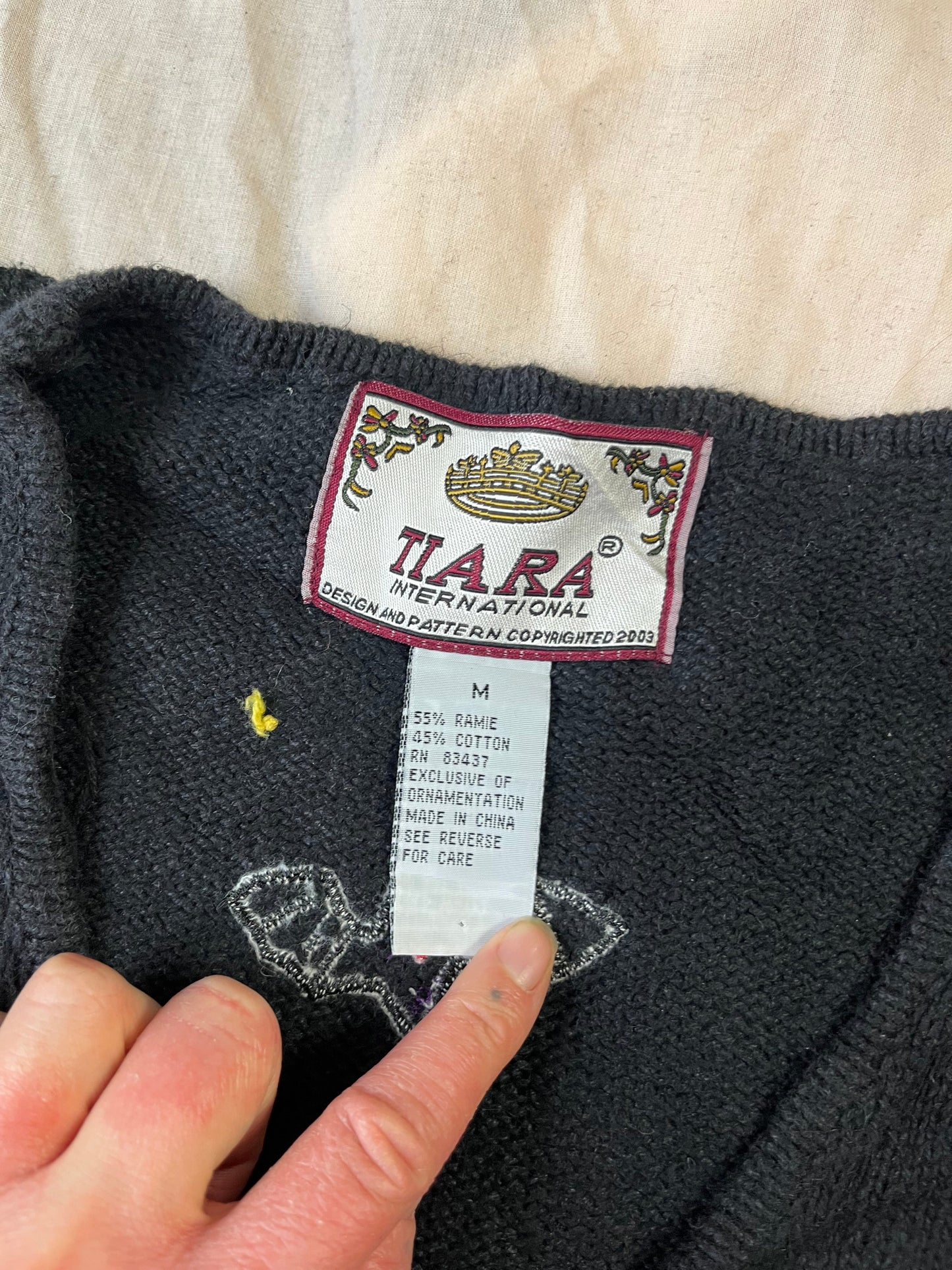 Caspar 1990s Halloween Sweater Vest M