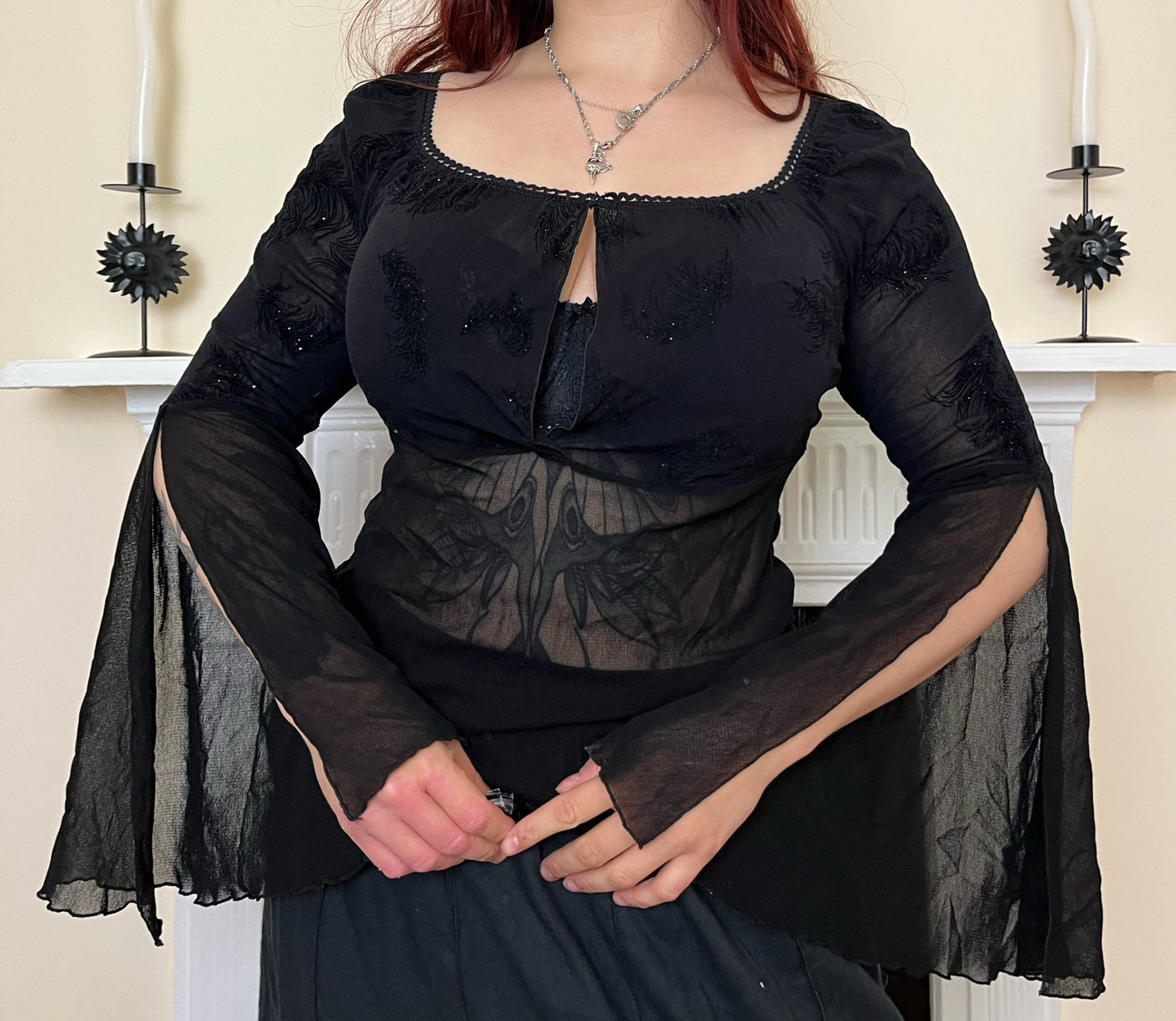 2000s Witchy Top UK 10