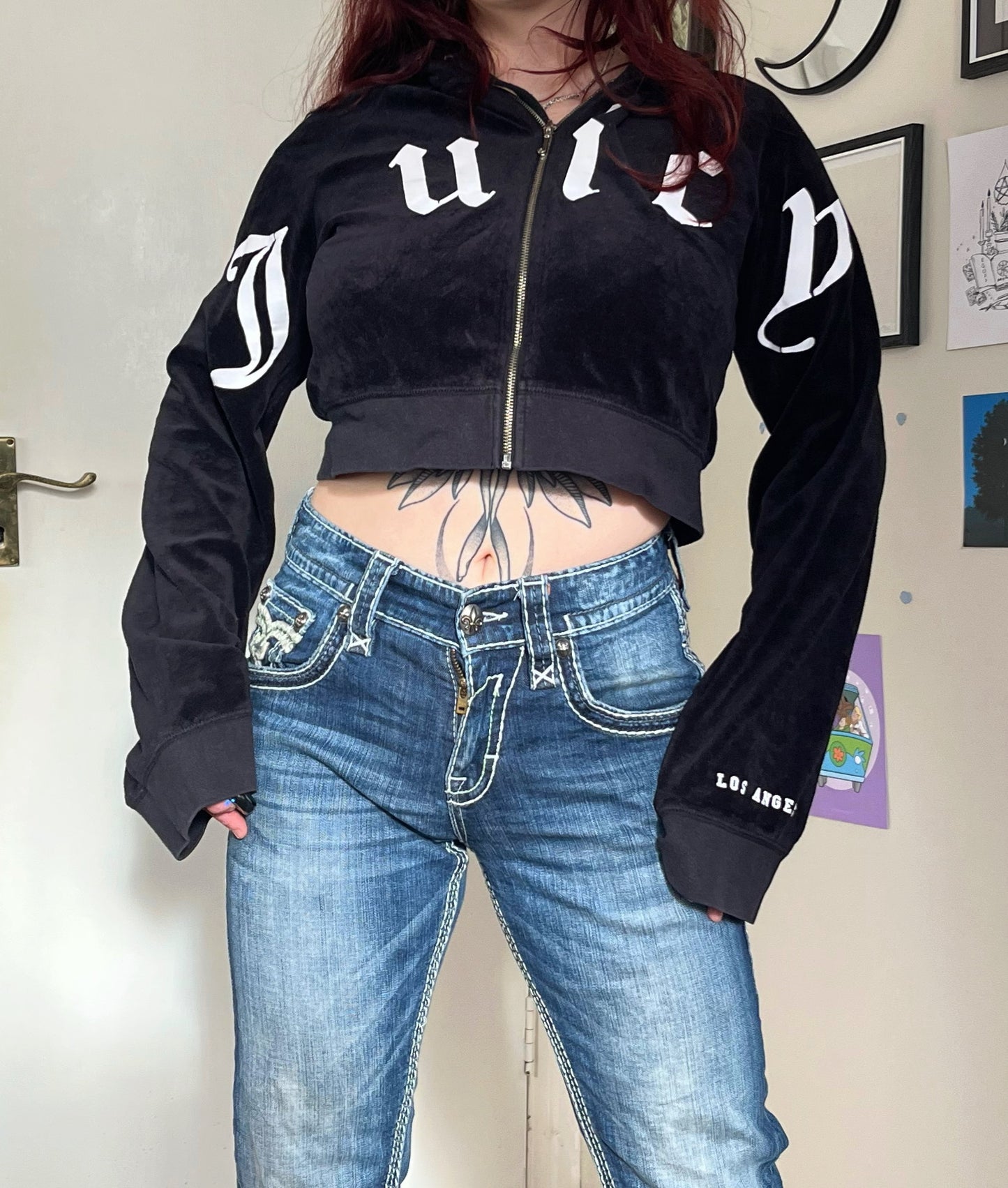 Y2K Rock Revival Jeans UK 10-12