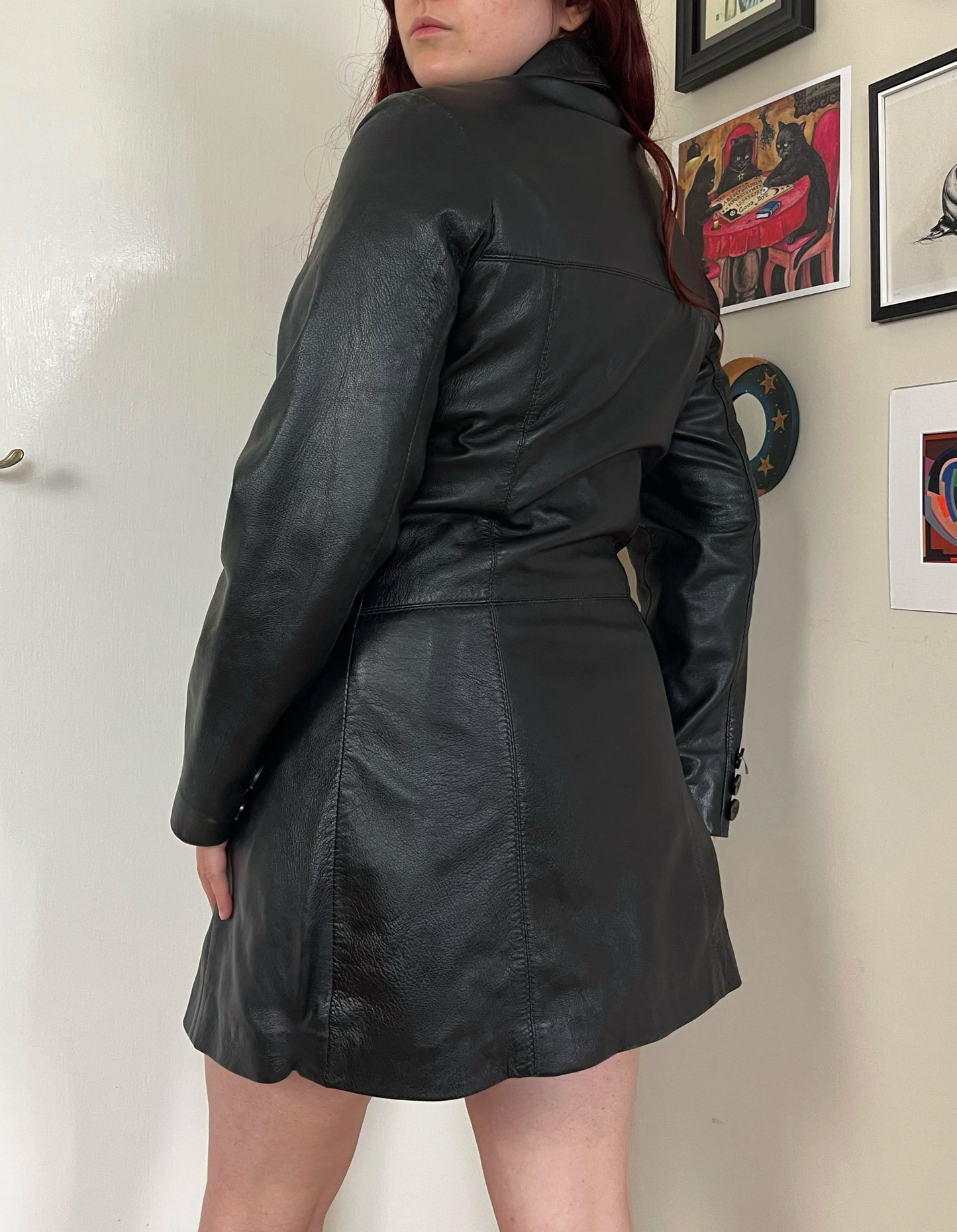 Morgan 90s Leather Jacket UK 10-12