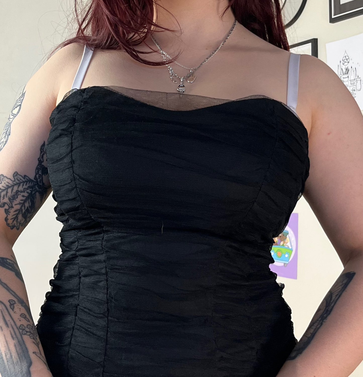 Gothic Bodycon Dress UK 8-10