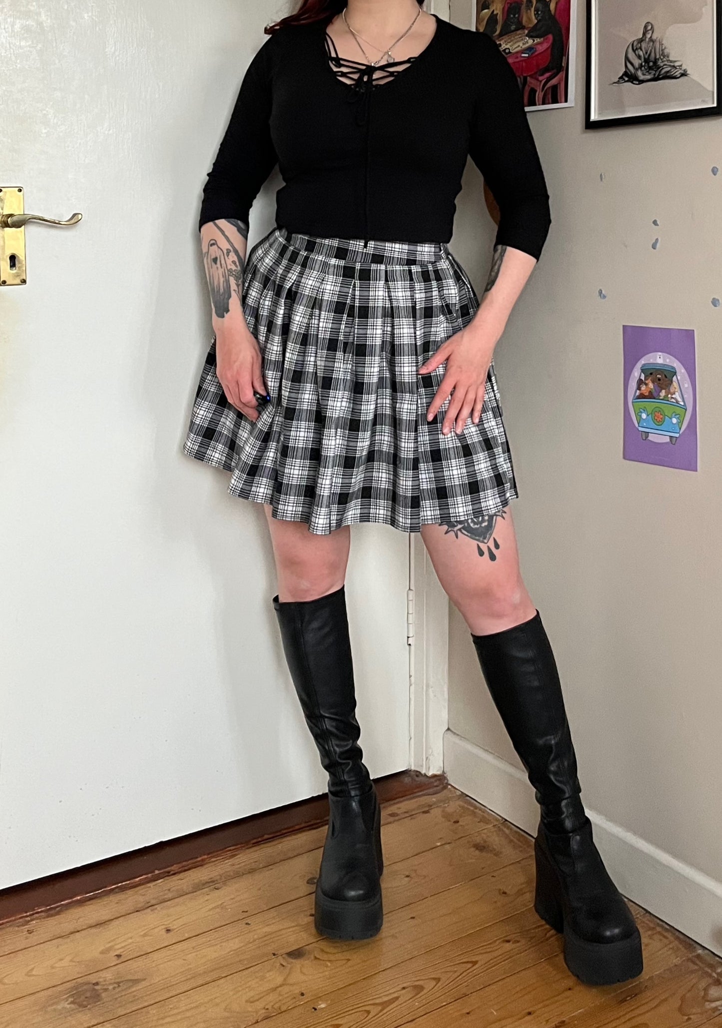 Plaid Skirt UK 10