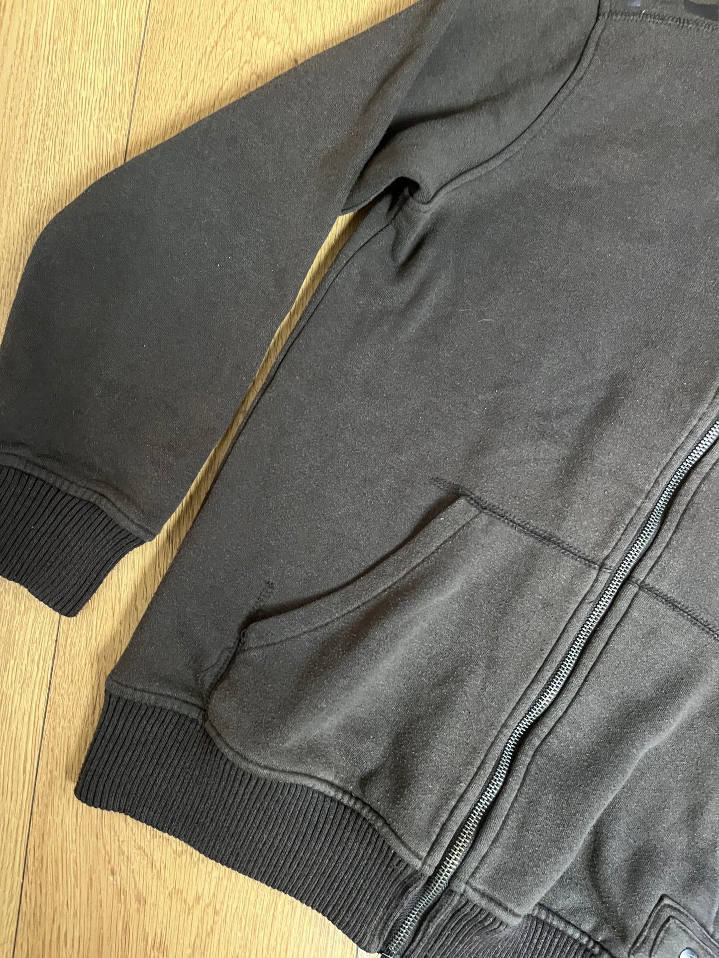 Brown Zip Up Jumper M
