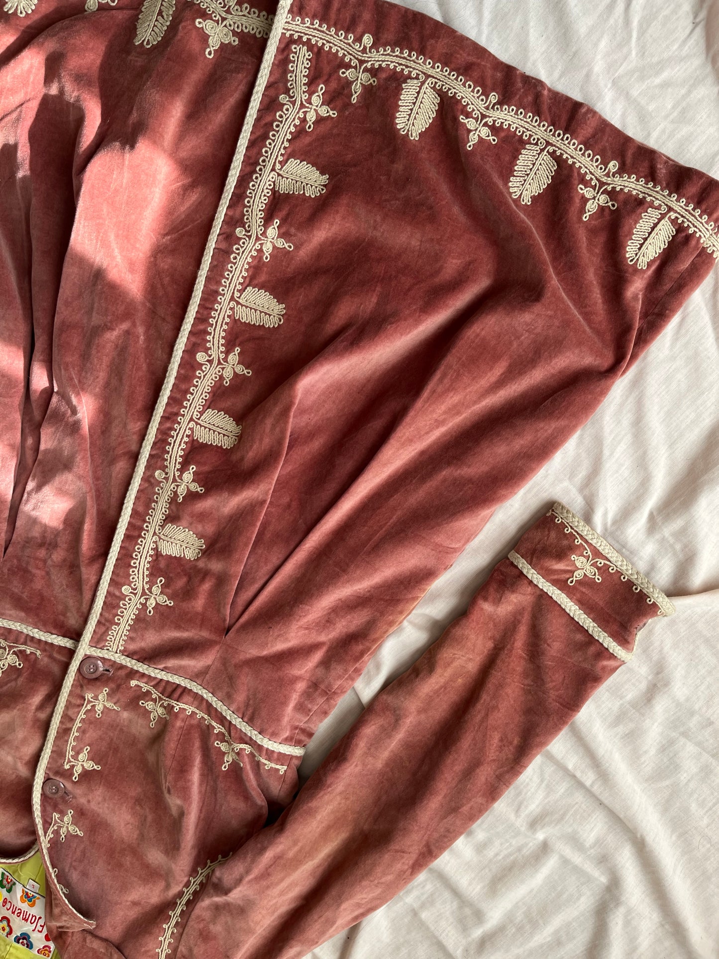 Pink Velvet Jacket - Size M