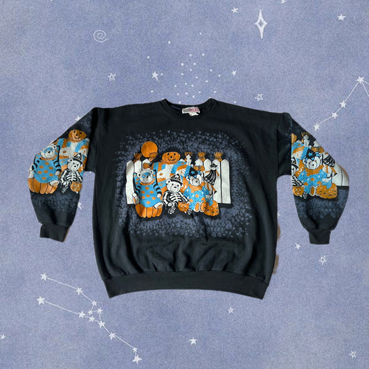 Spooky Season 1990s Halloween Sweater XL
